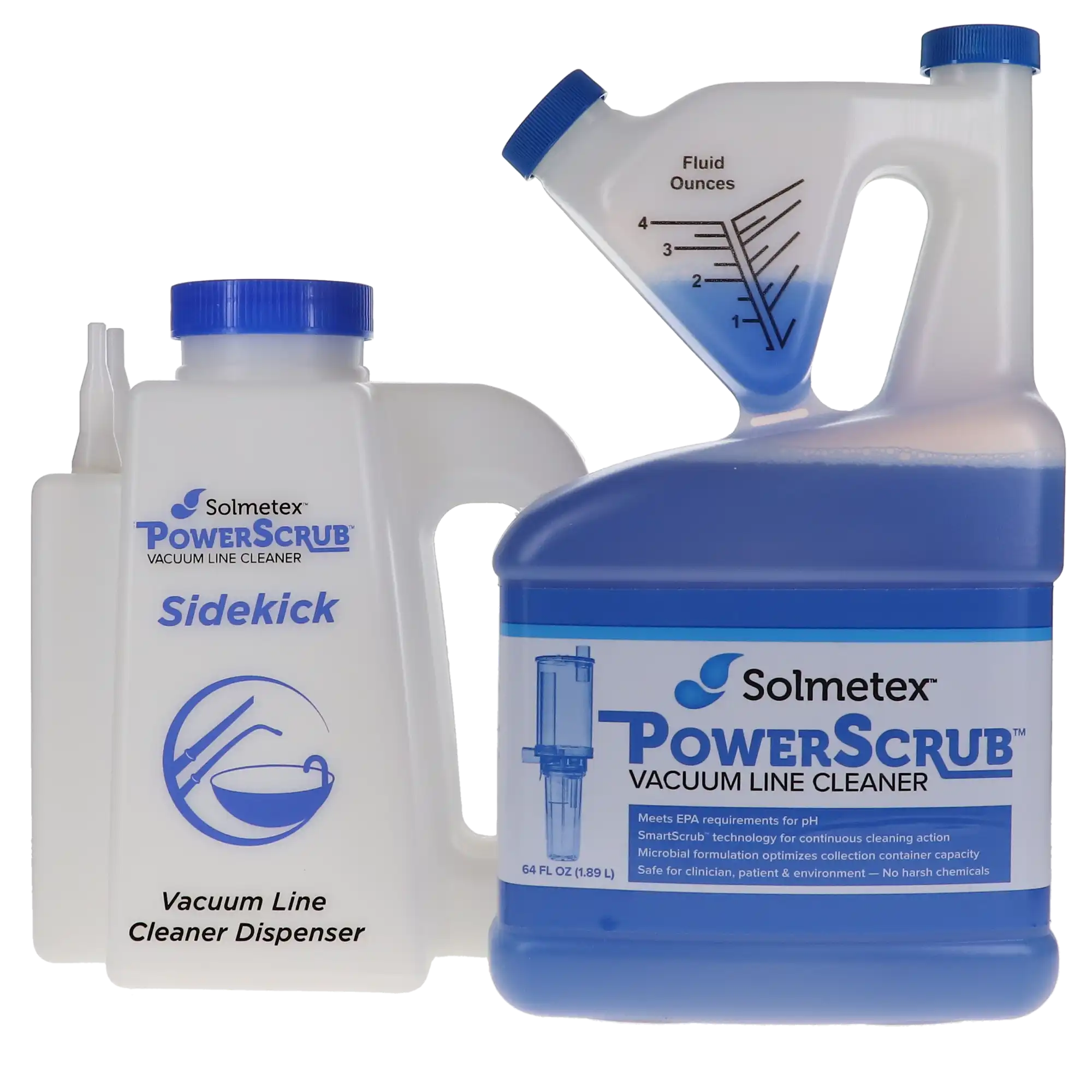 PowerScrub Vacuum Line Cleaner Intro Kit, 64 oz Bottle with Sidekick Dispenser, PCS-VLIK thumbnail 14