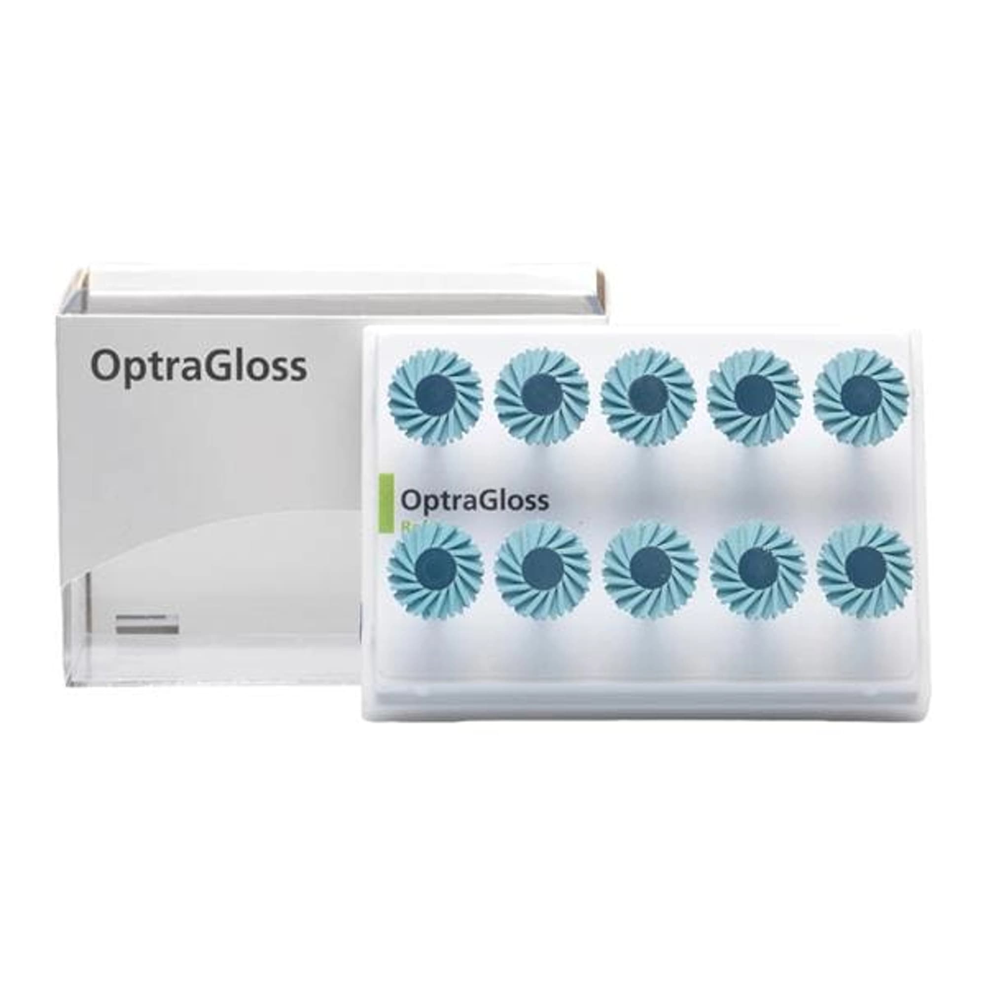 OptraGloss Refill Spiral Wheel HP, Light Blue, High-Gloss Polisher, 10/Pk, 721094AN thumbnail 2