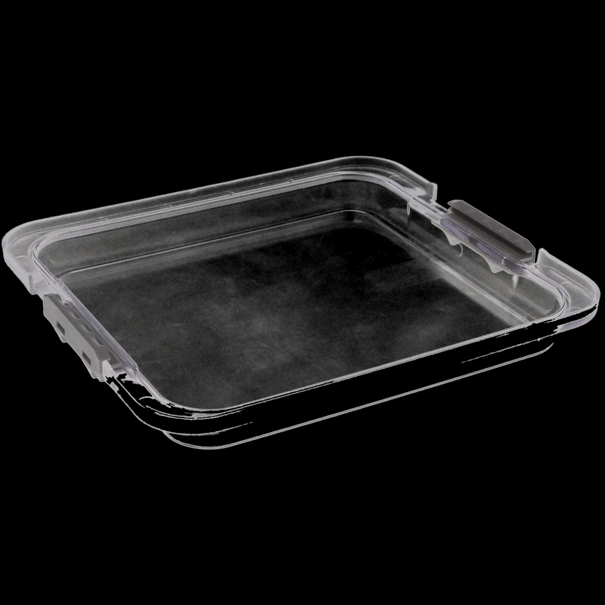Zirc Safe-Lok Tall Tray Cover for B-Size Trays, Clear, 13-7/8" x 9-7/8" x 1-3/16", 20Z446 thumbnail 2