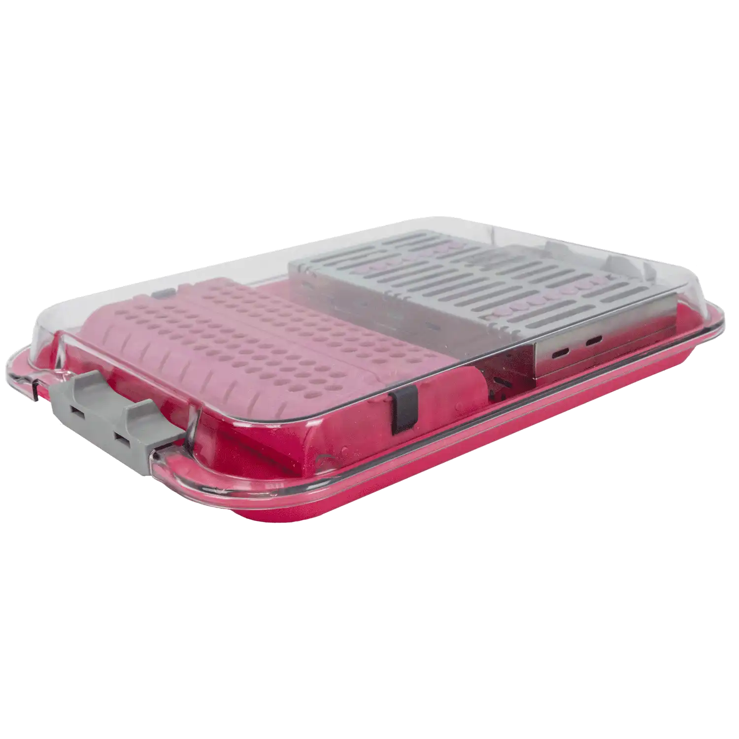 Zirc Safe-Lok Tall Tray Cover for B-Size Trays, Clear, 13-7/8" x 9-7/8" x 1-3/16", 20Z446 thumbnail 5