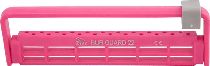 Steri-Bur Guard 22-Hole Bur Block, Neon Pink, Fits FG/RA/HP Burs, Autoclavable, 50Z410-S thumbnail 2