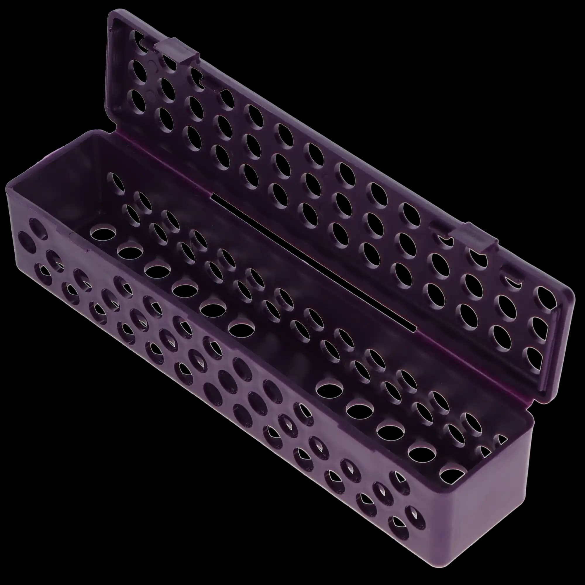 Zirc Steri-Container Standard, Plum, 8-1/8" x 1-7/8" x 1-7/8", Holds 10-14 Instruments, 50Z900E thumbnail 3