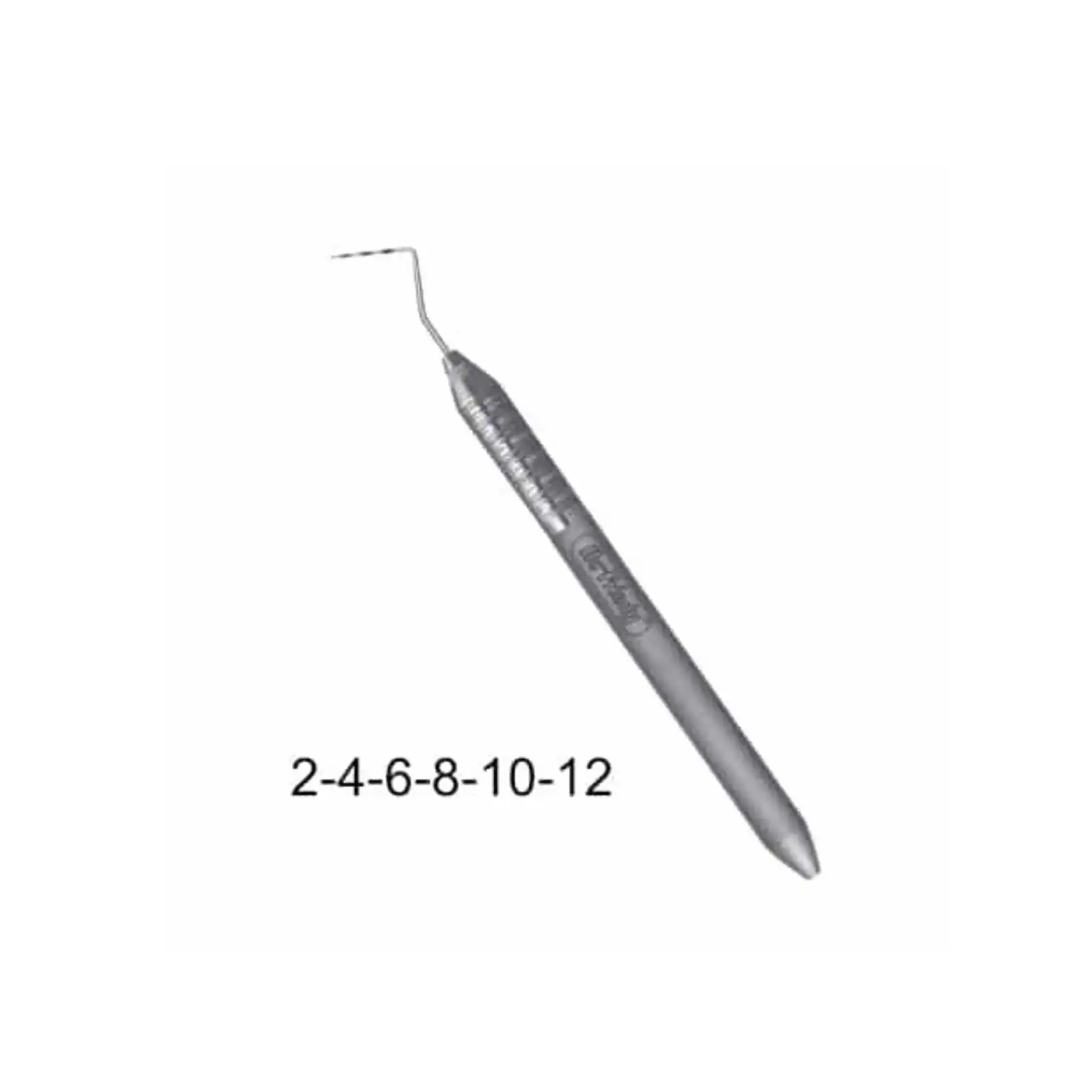 Hu-Friedy Qulix Color-Coded Periodontal Probe, Single-End, CP-2, Markings 2-4-6-8-10-12, #30 Round Handle thumbnail 2