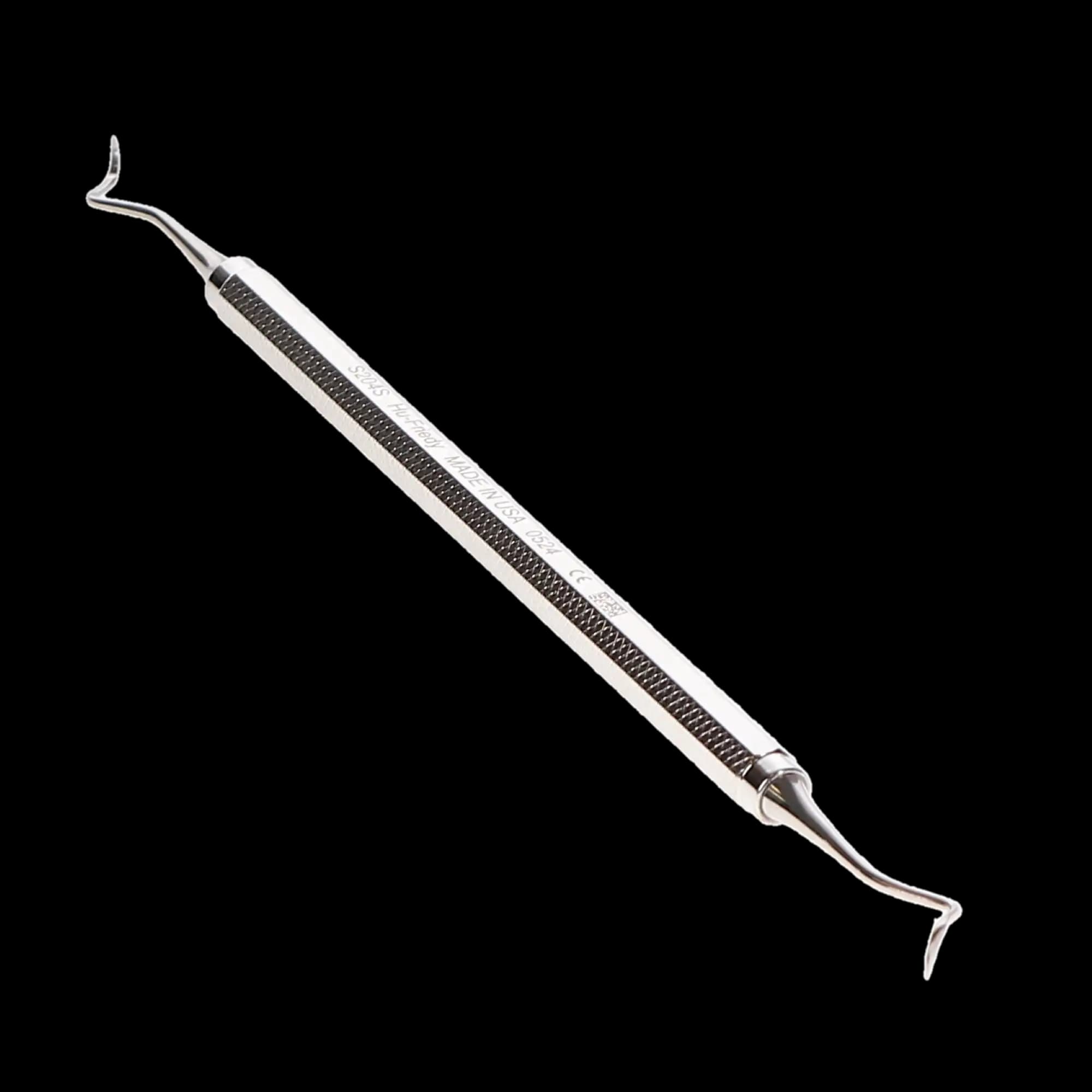 Hu-Friedy 204S Sickle Scaler, Double End, #2 Octagonal Handle, S204S thumbnail 3