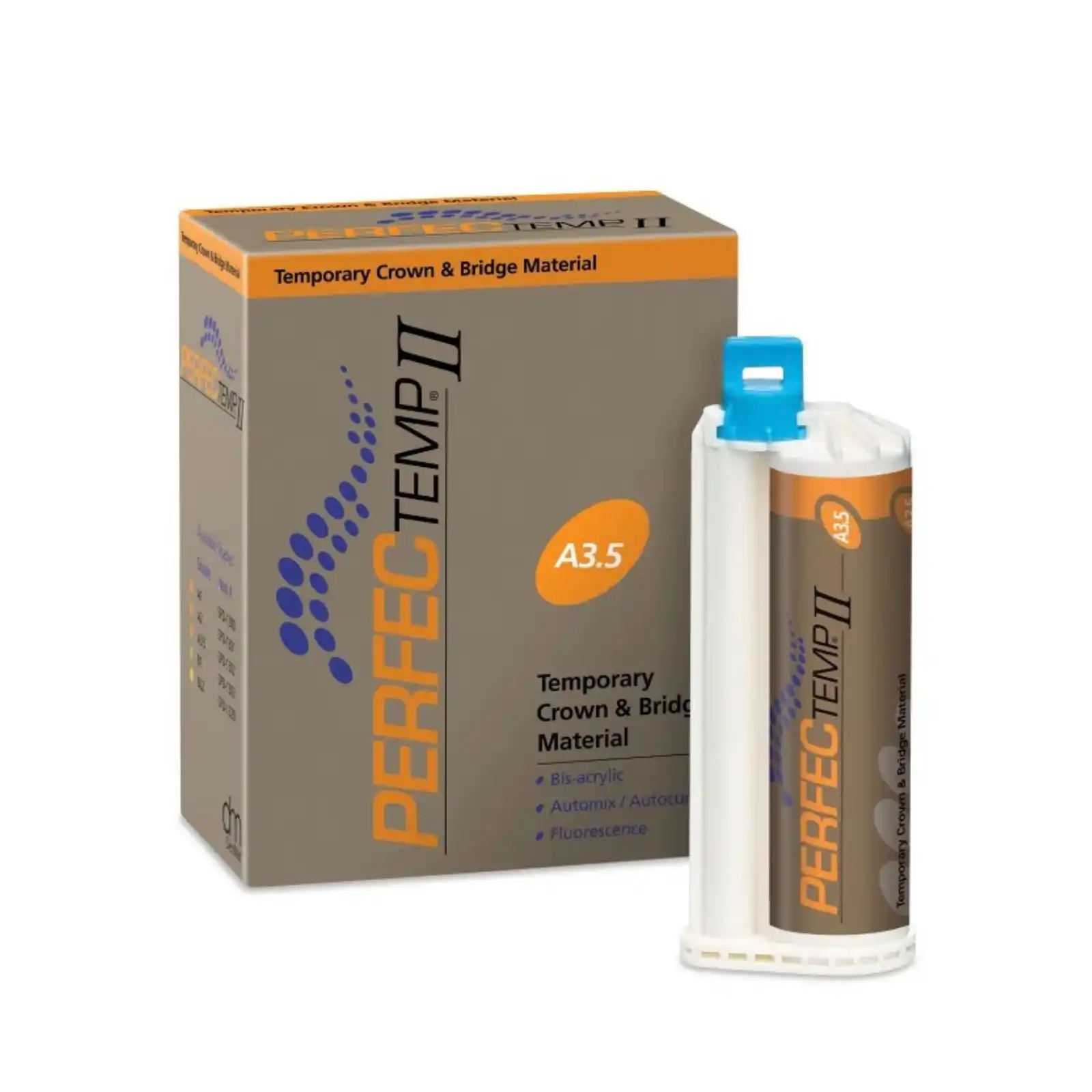 PERFECTemp II Temporary Crown & Bridge Material, Bis-Acrylic, Self-Cure, Shade A3.5, 50 mL Cartridge Refill, SPD1302 thumbnail 9