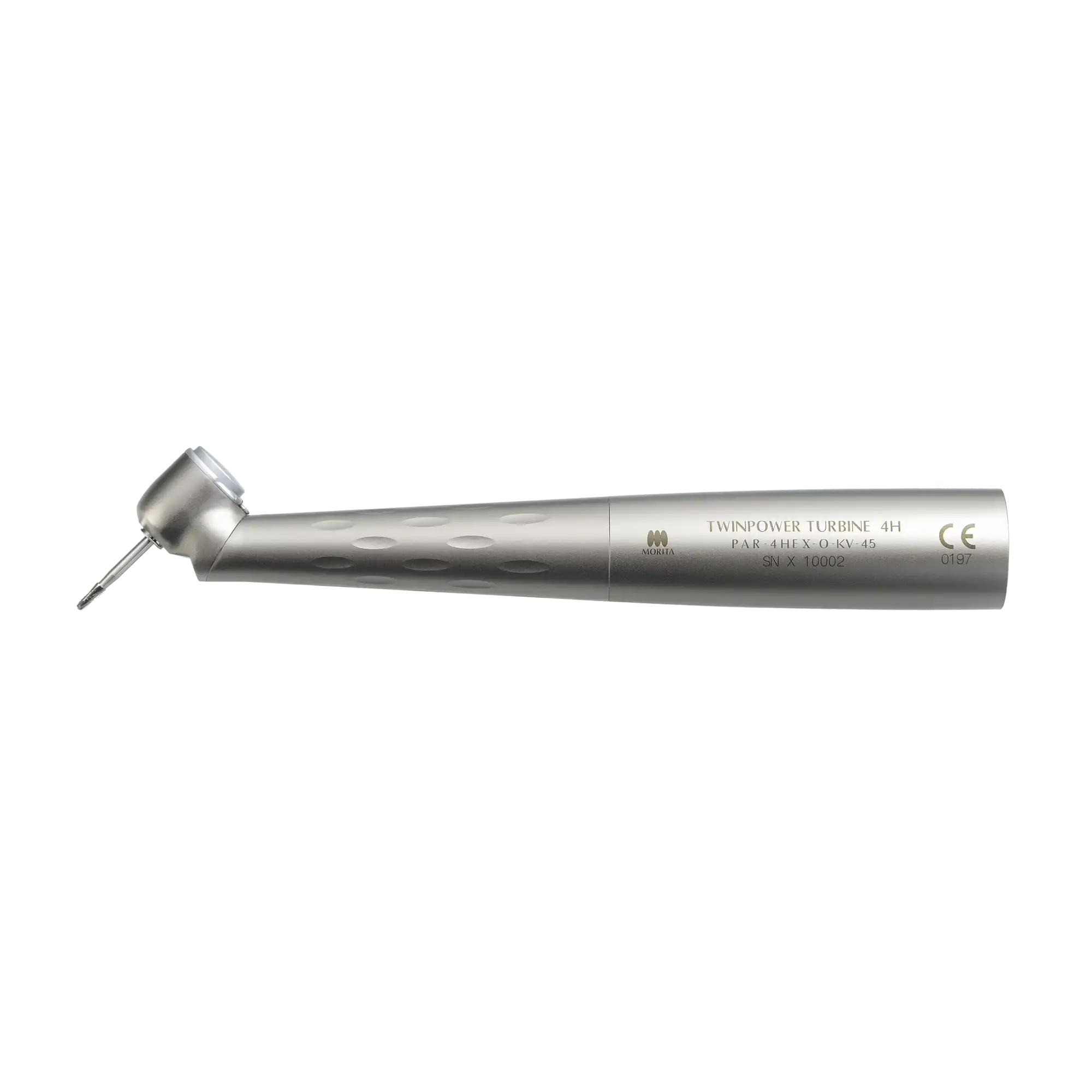 J. Morita TwinPower Turbine 45 High Speed Air Handpiece, 45°, Push-Button Autochuck, Triple Spray, Fiber Optic, for KaVo MULTIflex LUX, PAR-4HEX-O-KV-45, 16-5350522 thumbnail 2