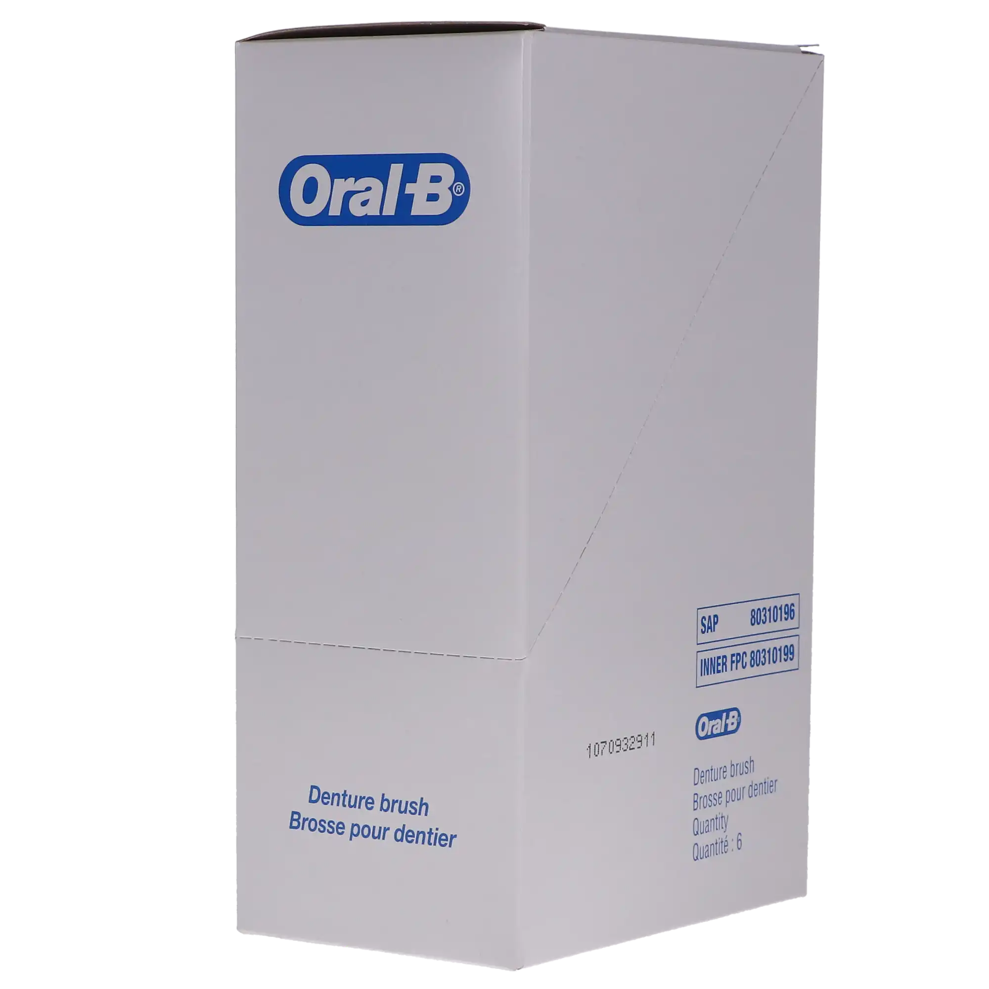 Oral-B Denture Brush, Dual Head, 35 Tuft, Blue Handle, 6/Box, 80310196 thumbnail 12
