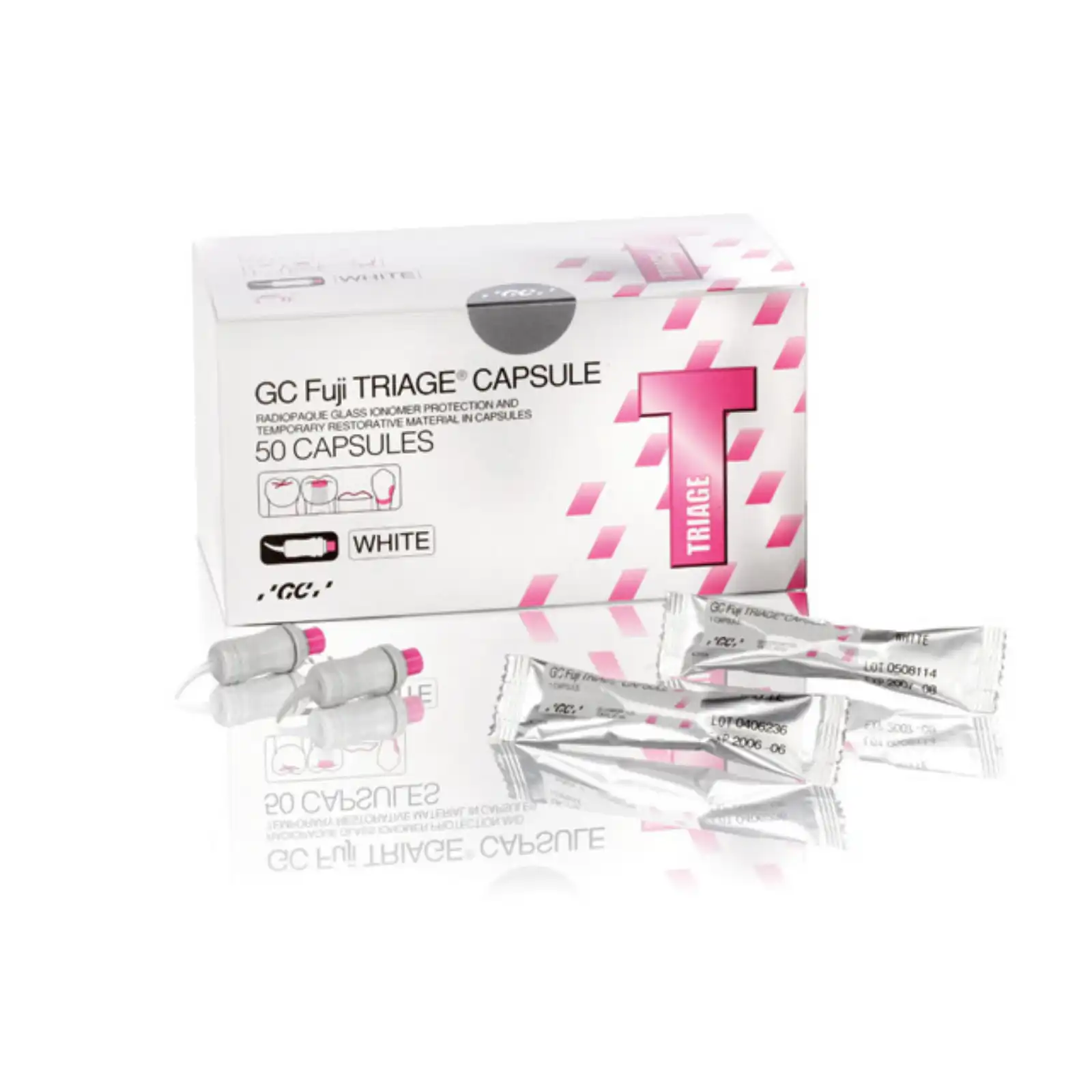 GC Fuji TRIAGE EP Glass Ionomer Pit & Fissure Sealant Capsules, White, 0.30g Powder/0.15g Liquid, 50/Box, 013605 thumbnail 2