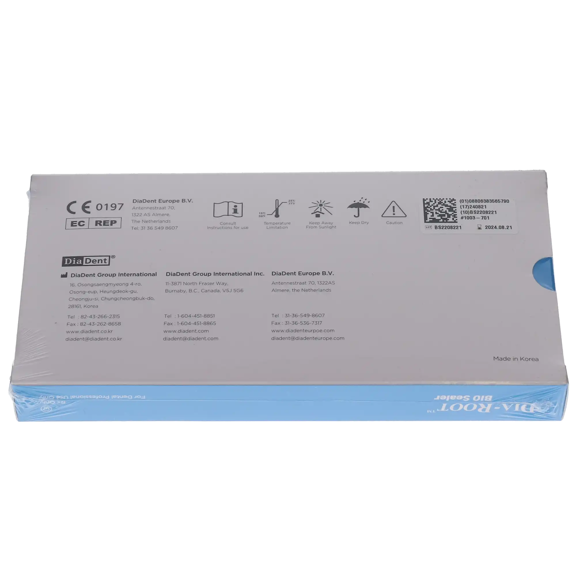 Dia-Root Bio Sealer Regular Kit, Bioceramic Calcium Silicate MTA Root Canal Sealer, 2g Syringe with 20 Disposable Tips, 1003-701 thumbnail 14