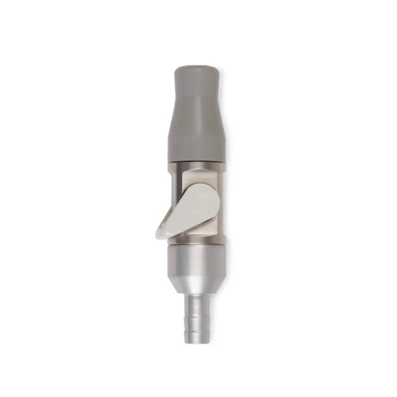 Hager Bull Frog Saliva Ejector, Stainless Steel, without Swivel Tubing Adapter, Gray Silicone Tip, B11120, Each thumbnail 2
