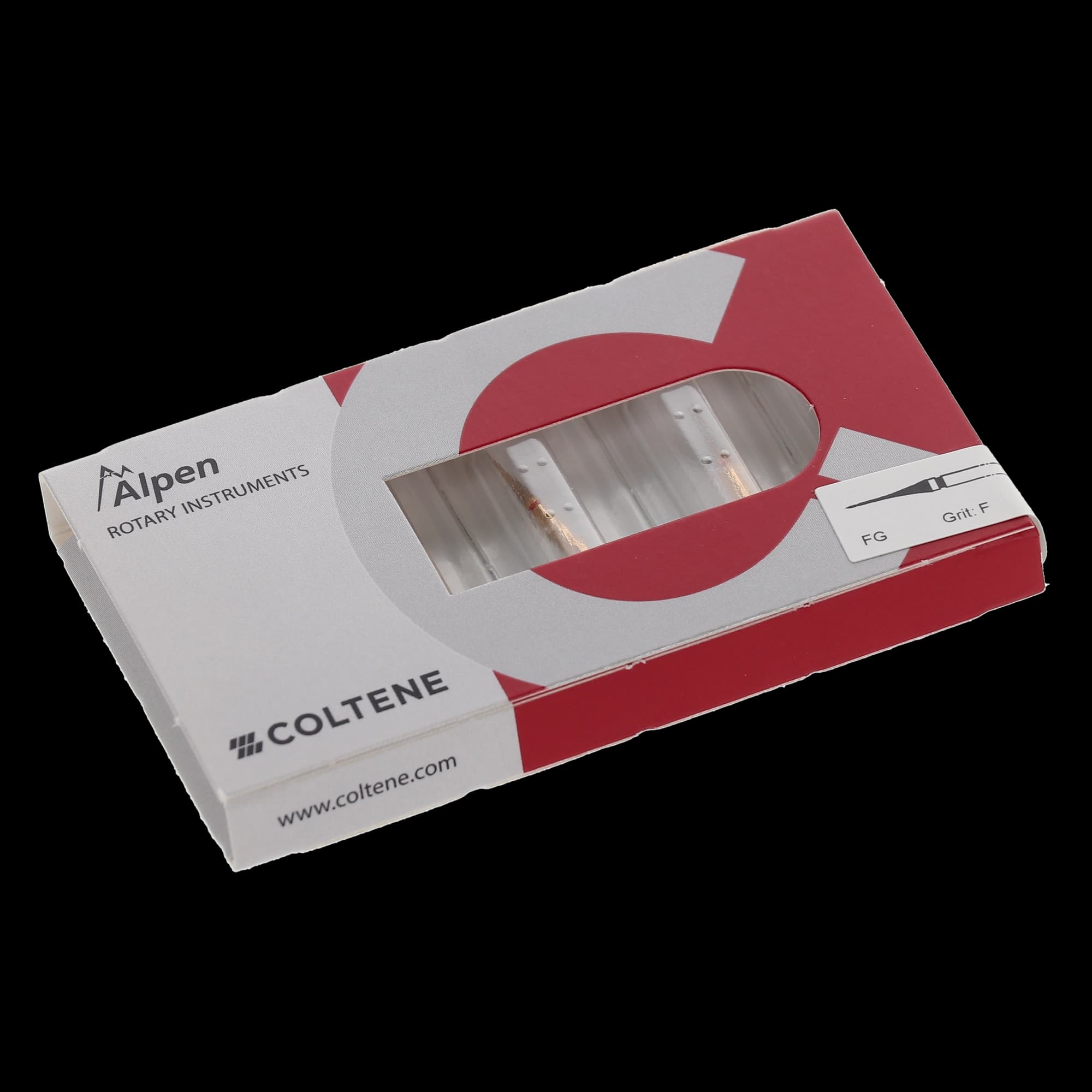 Alpen Multilayer Diamond Bur, FG, Interproximal, Fine, Red, #392-031F, 1.6 mm Head Diameter, 8 mm Head Length, 5/Pk, 60031827 thumbnail 7