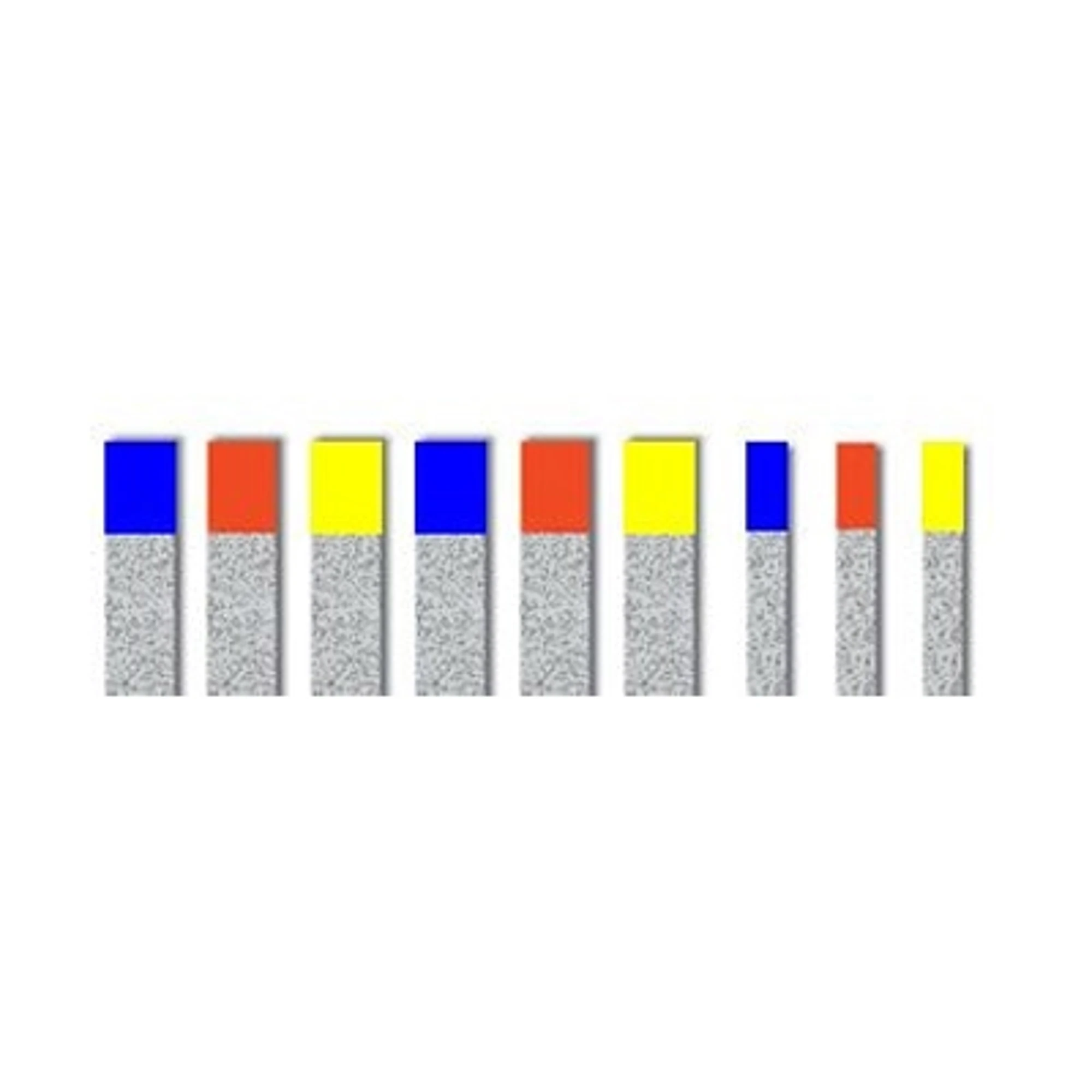 NTI Diamond Finishing Strip Assortment Pack, Serrated, 10 Strips, FS32-SFMX thumbnail 6