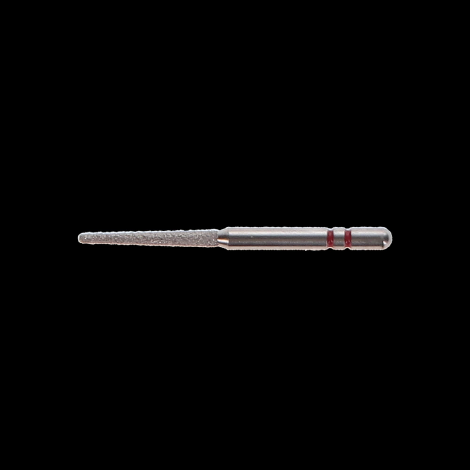 Two Striper Diamond Bur, FG, Round-End Taper, 781.10F, 1.3 mm Major/0.8 mm Minor Diameter, 10 mm Head Length, Fine, Red, 5/Pk, 2015496 thumbnail 6