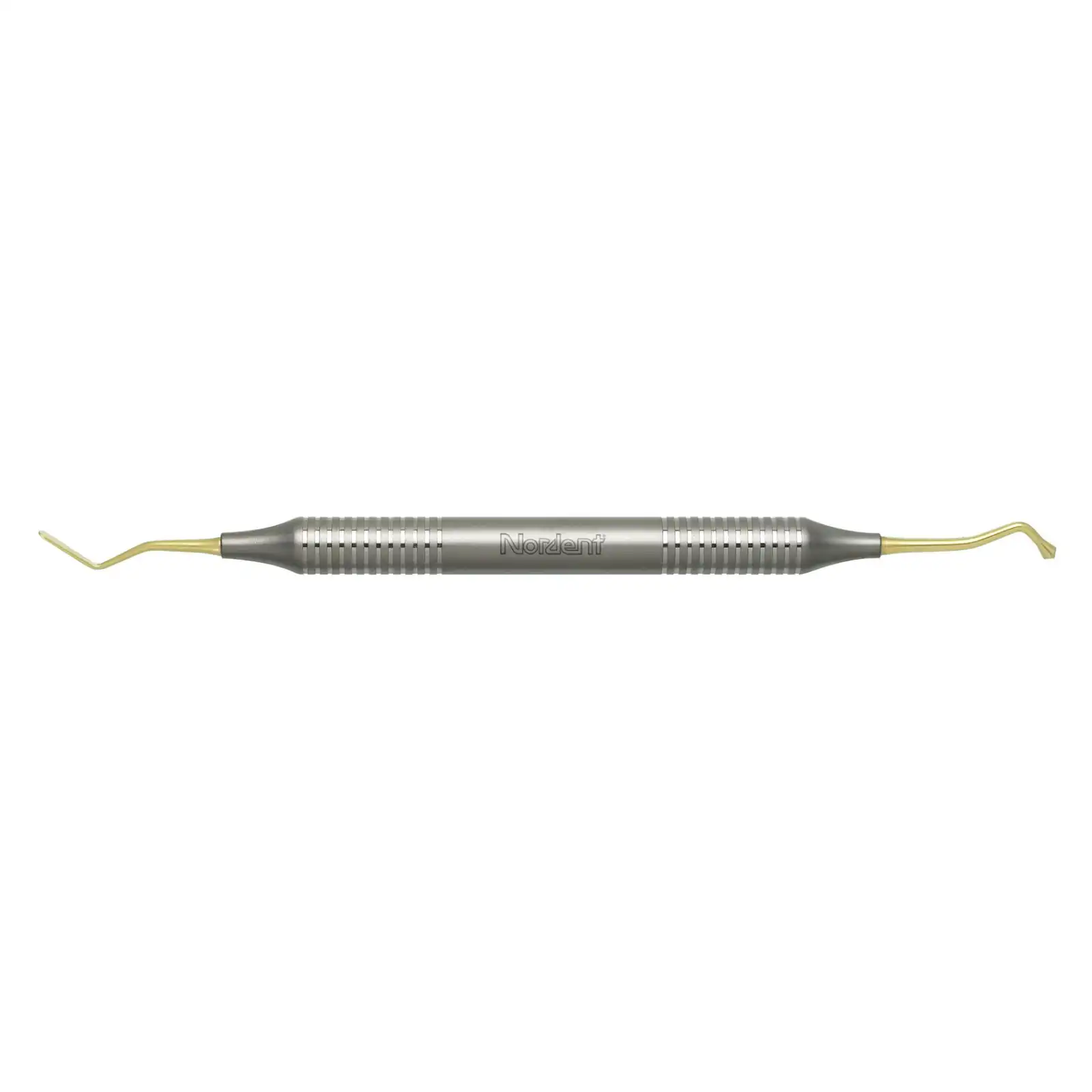 Nordent Composite Placement Instrument, Double-Ended, #22T Paddle/Acorn, Titanium Nitride Coated, DuraLite ColorRings Handle thumbnail 2
