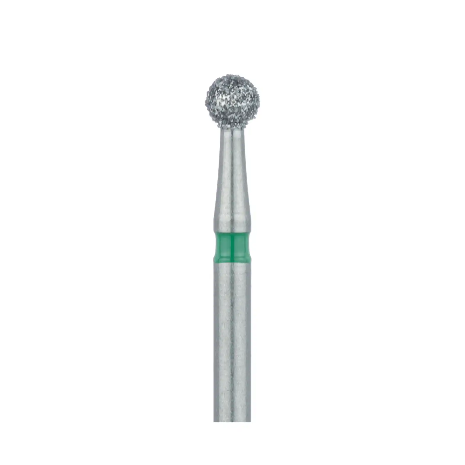 Meisinger Multi-Use Diamond Bur, Friction Grip, Round, 801G, 2.3 mm, Coarse, Green, 5/Pk, 801G-023-FG thumbnail 3