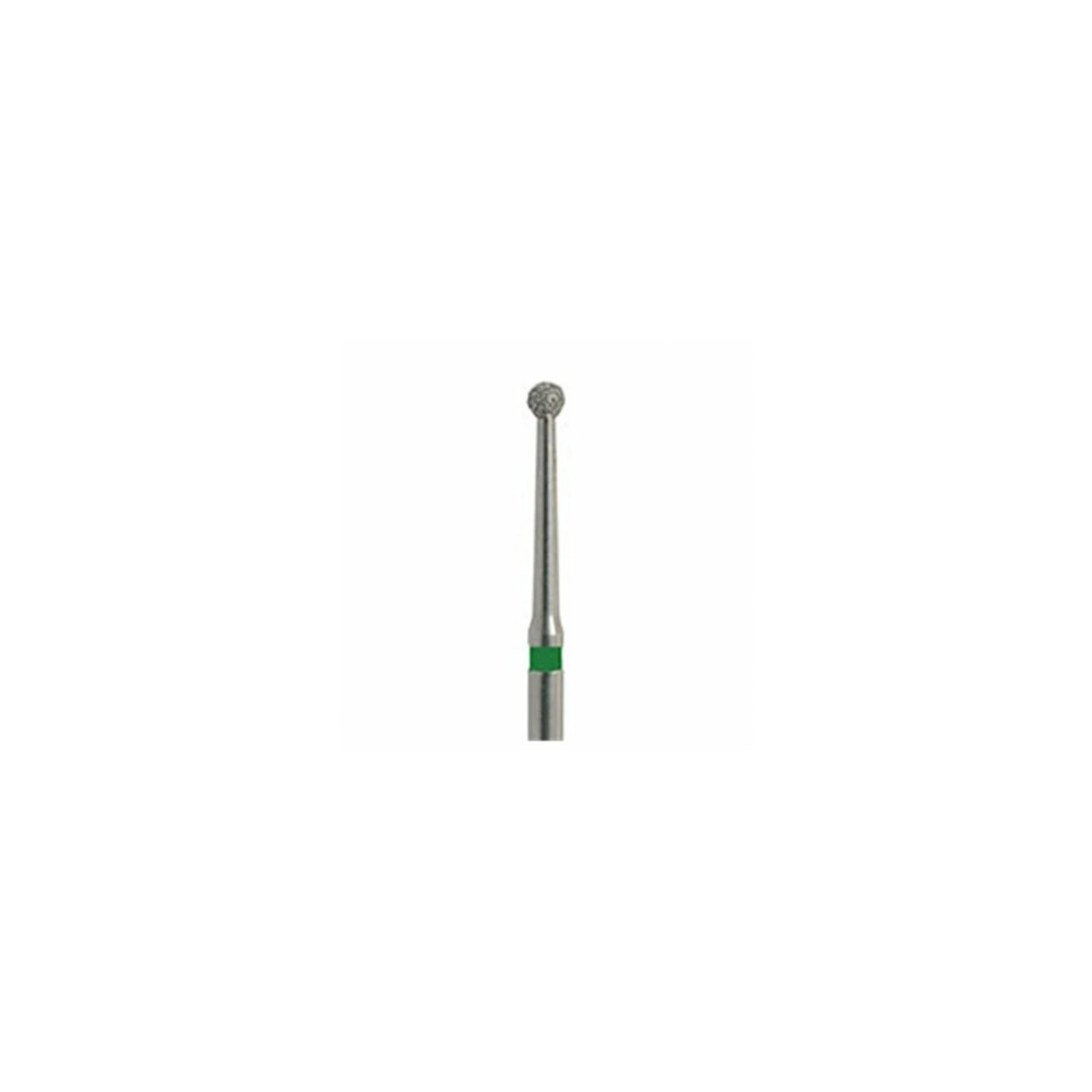 Meisinger Multi-Use Diamond Bur, FG, Round, #801LG, 1.6 mm, Coarse, Green, 5/Pk, 801LG-016-FG thumbnail 3