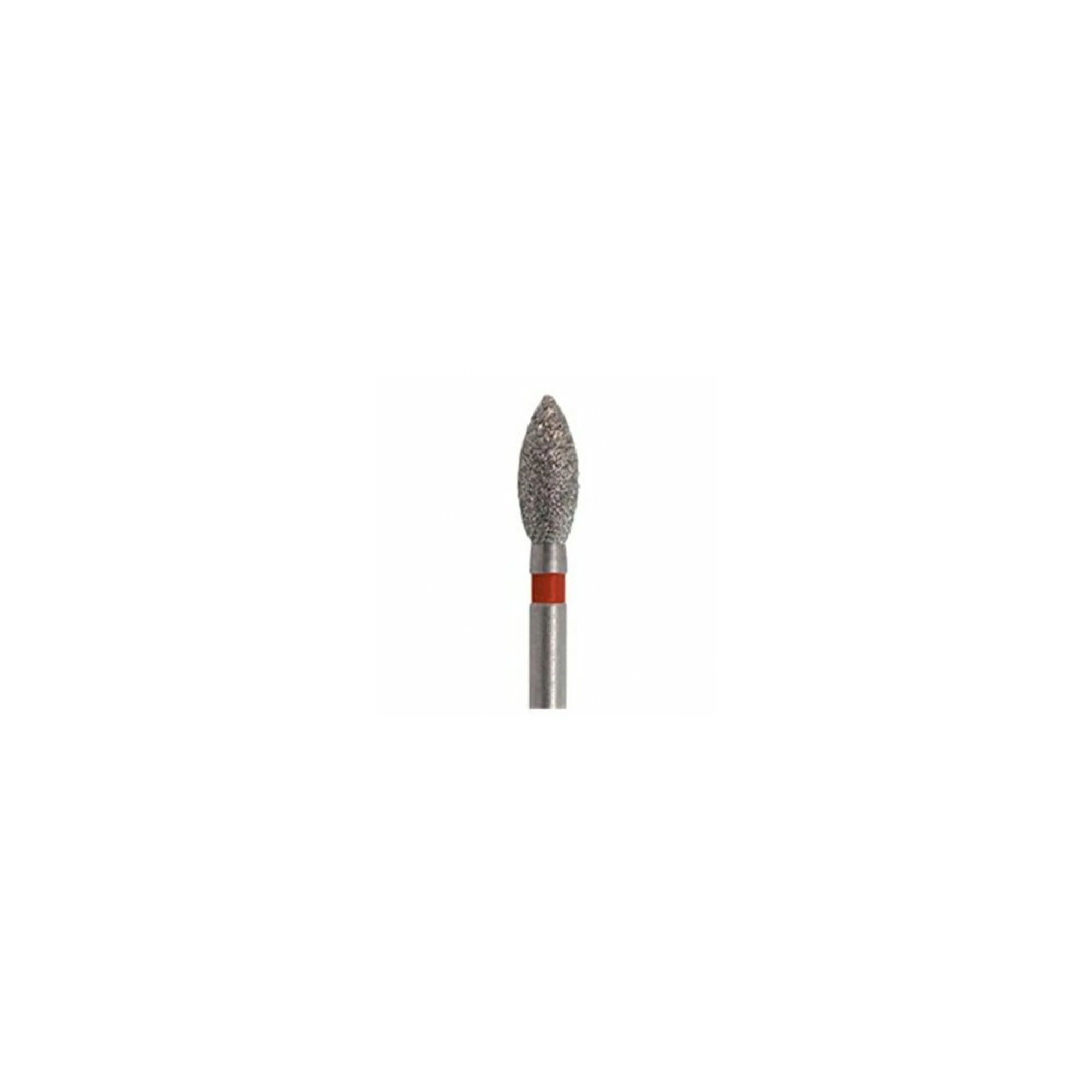 Meisinger Multi-Use Diamond Bur, FG, Pointed Football, #830F-023, 2.3 mm Head, 5.0 mm Head Length, Fine, Red, 5/Pk, 830F-023-FG thumbnail 3