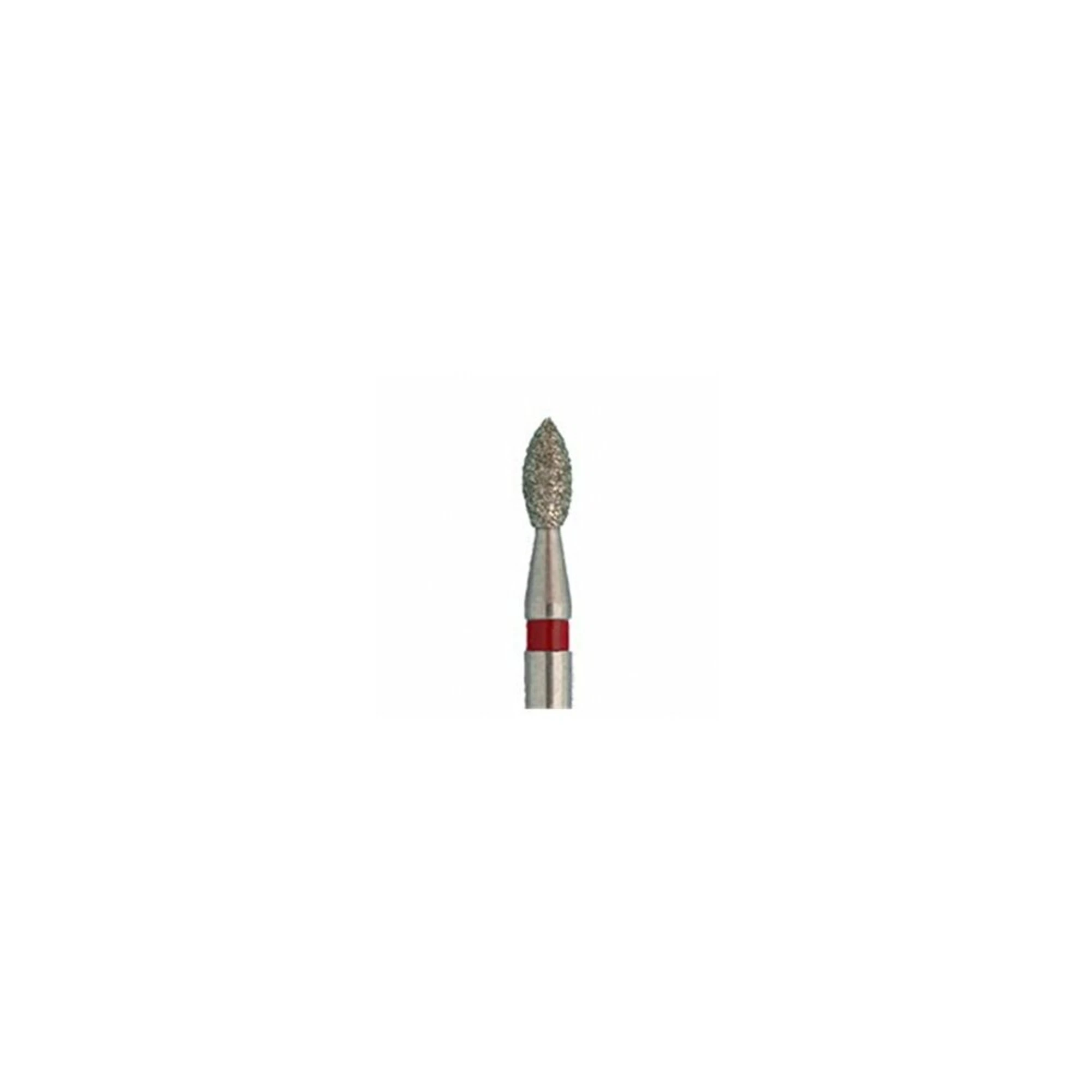 Meisinger Multi-Use Diamond Bur, FG, Pointed Football, #831F, 1.6 mm, Fine, Red, 5/Pk, 831F-016-FG thumbnail 3
