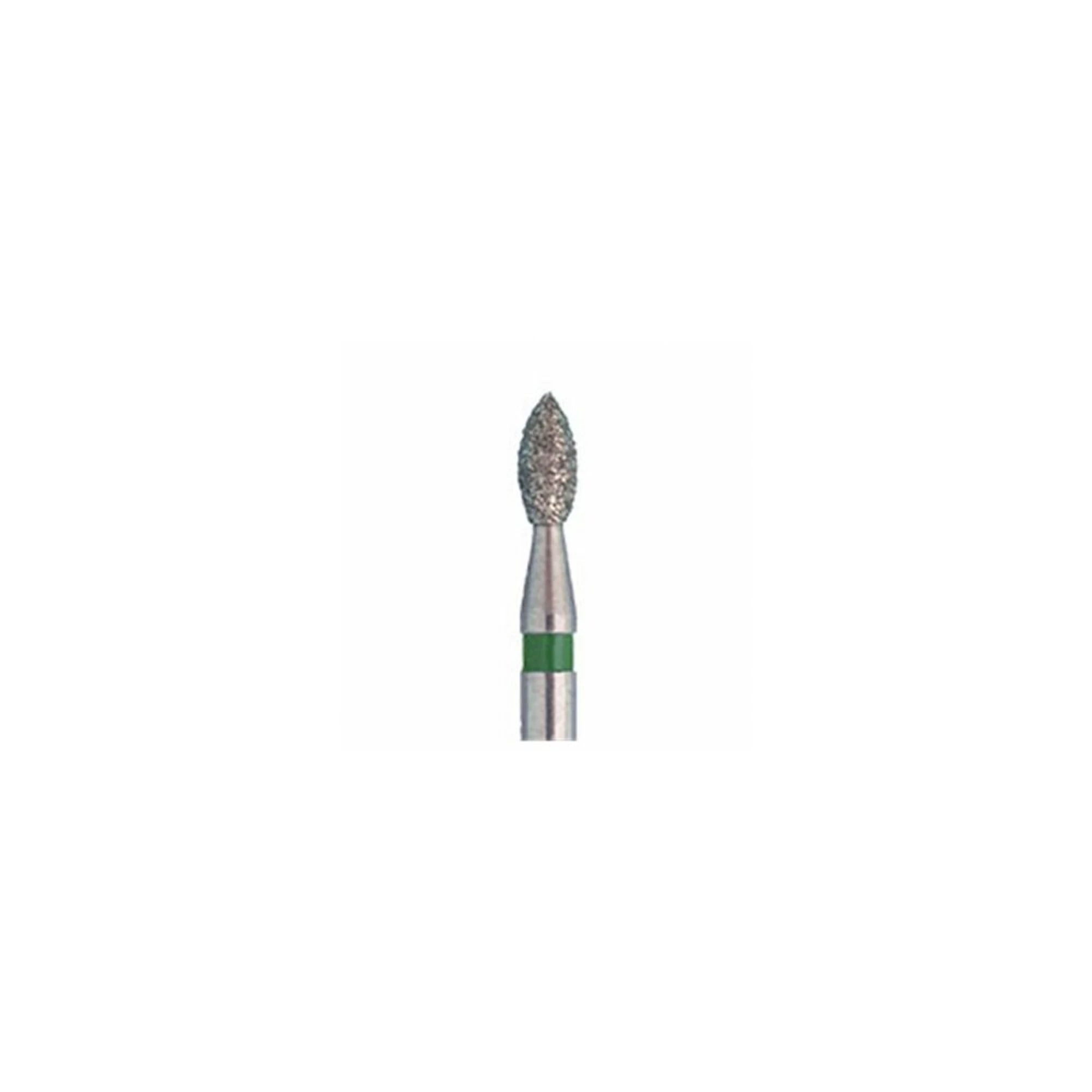Meisinger Multi-Use Diamond Bur, FG, Pointed Football, #831G, 1.6 mm Head, 3.5 mm Working Length, Coarse, Green, 5/Pk, 831G-016-FG thumbnail 3