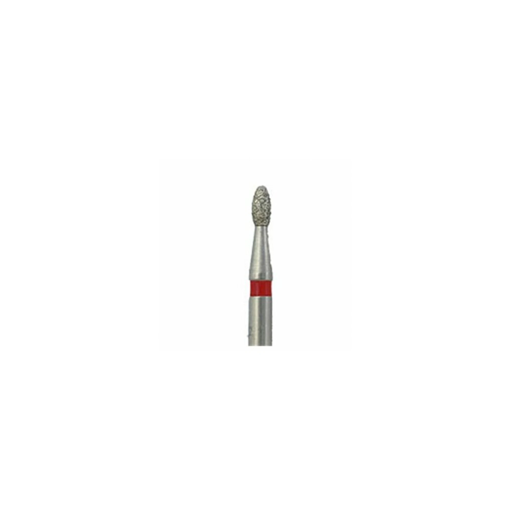 Meisinger Multi-Use Diamond Bur, FG, Football/Egg, #833F, 1.2 mm, Fine, Red, 5/Pk, 833F-012-FG thumbnail 3