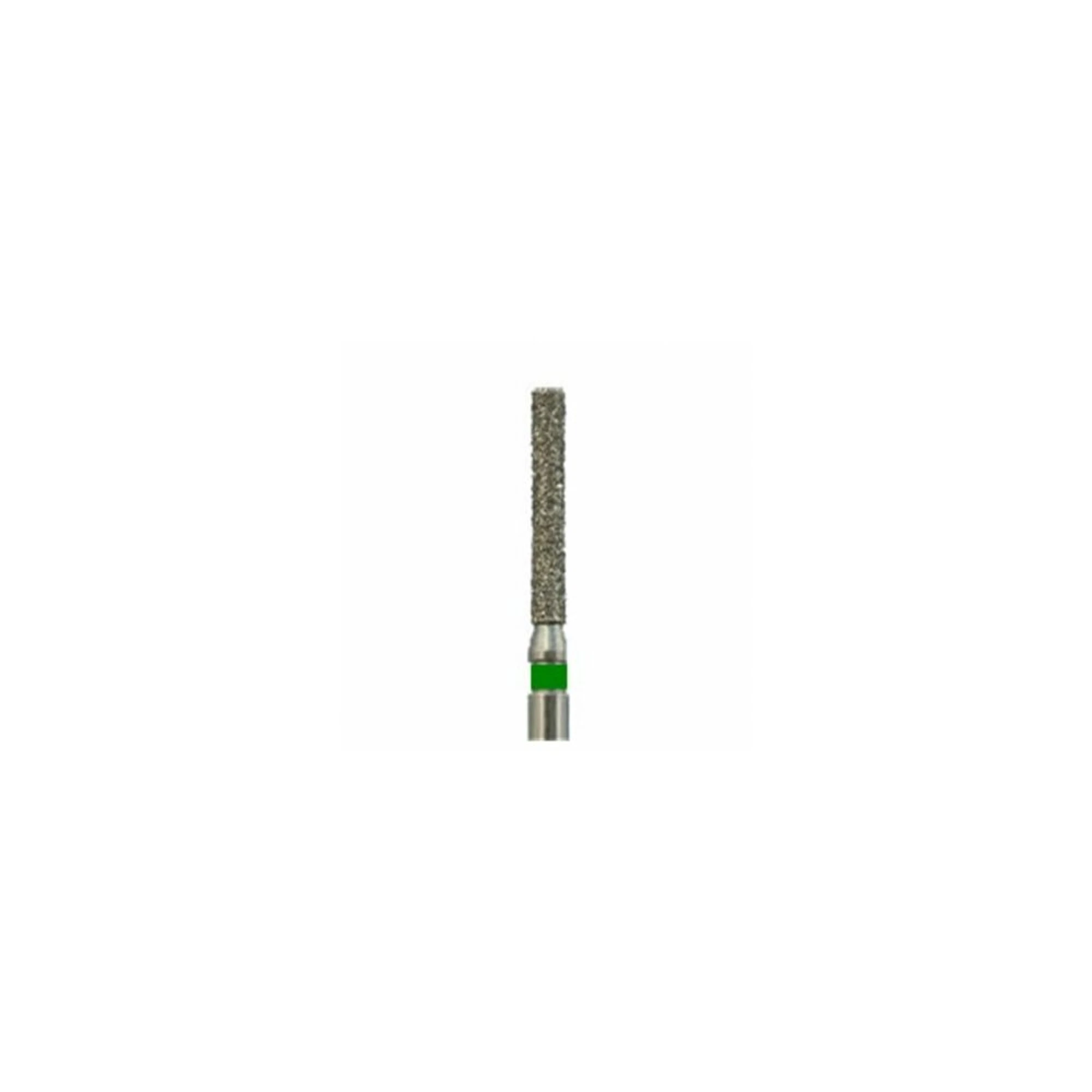 Meisinger Multi-Use Diamond Bur, FG, Long Cylinder Flat End, #837LG-012, 1.2 mm Head, Coarse, Green, 5/Pk, 837LG-012-FG thumbnail 3