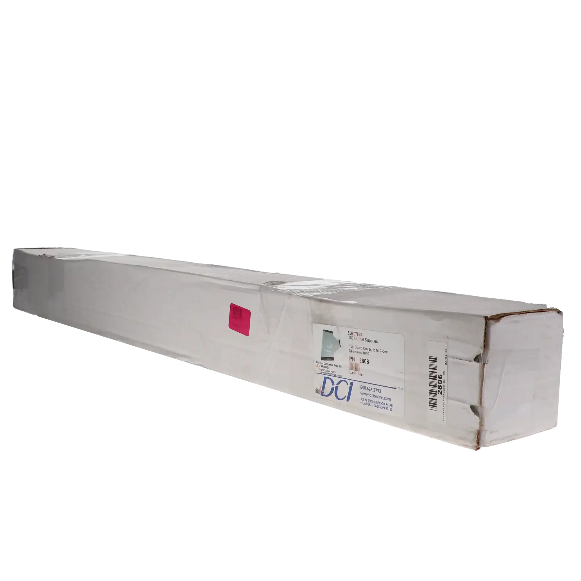 DCI International Toe Board Cover, Plastic, for A-dec Seamless Model 1040 Dental Chair, 1/Pack, DCI PN 2806 - Toe Board Cover A-dec Seamless 1040, 2806 - Image 1