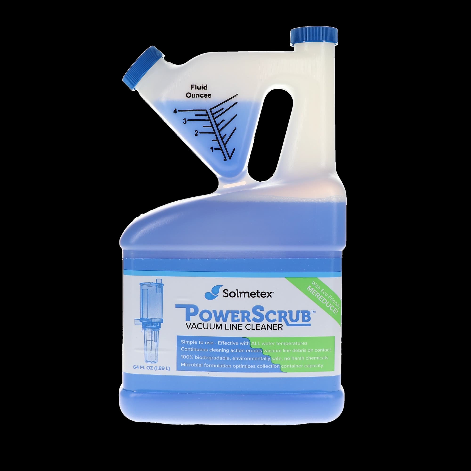 Solmetex PowerScrub Vacuum Line Cleaner, Case Kit, 64 oz Bottles, 4/Case, PCS-VLCK thumbnail 7