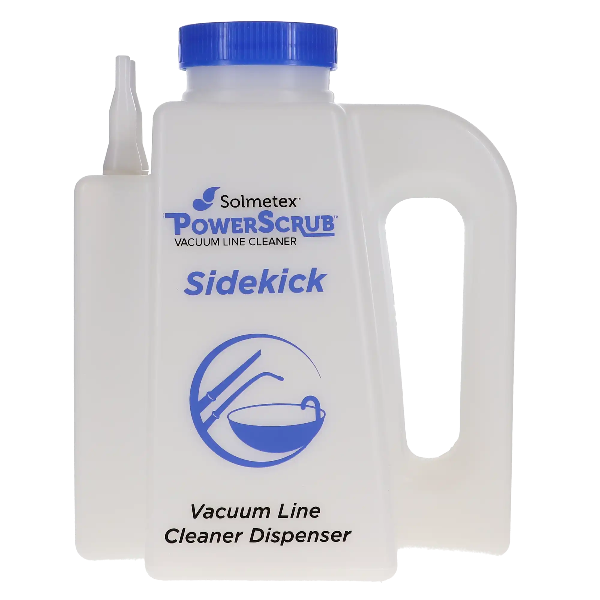 Solmetex PowerScrub Sidekick Vacuum Line Cleaner Dispenser, 64 oz, PCS-VLSK thumbnail 5