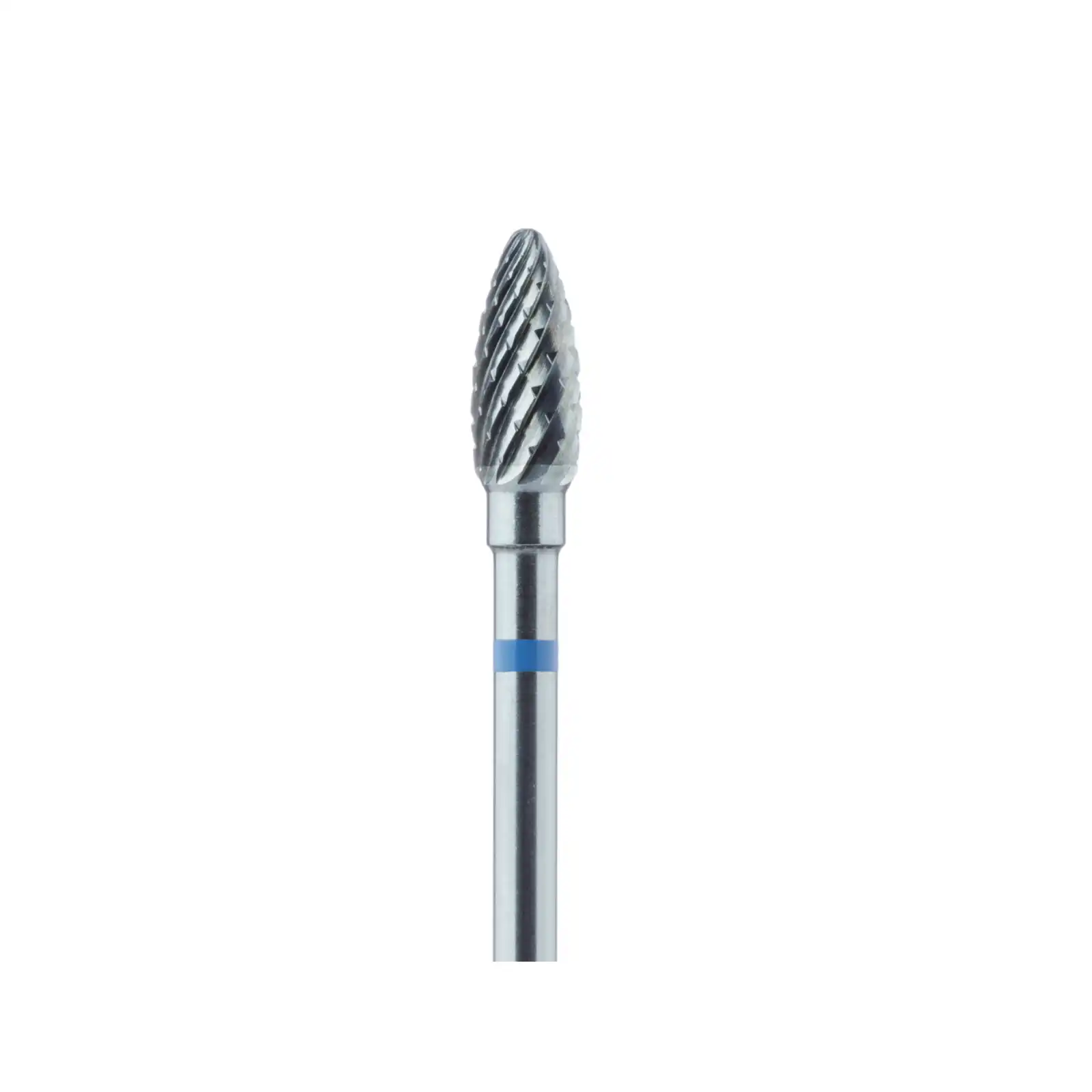 Meisinger HM251GX-040-HP Laboratory Carbide Bur, Tapered Round End, Cross Cut, 4.0 mm, Medium, Blue Ring, HP Shank, 1/Pk thumbnail 2
