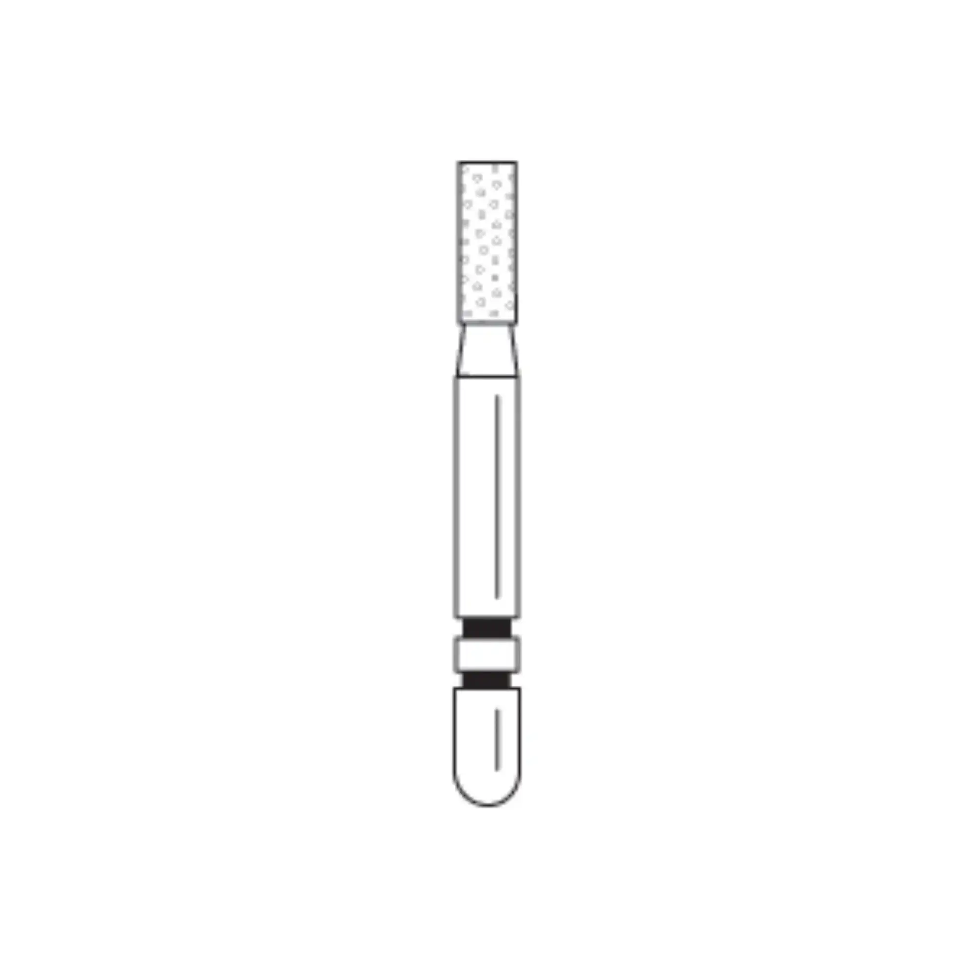 Two Striper® Diamond Bur, FG, Flat-End Cylinder, #520.4, Coarse, Green, 1.4 mm Diameter, 4.0 mm Length, 5/Pk, 2015281 thumbnail 2