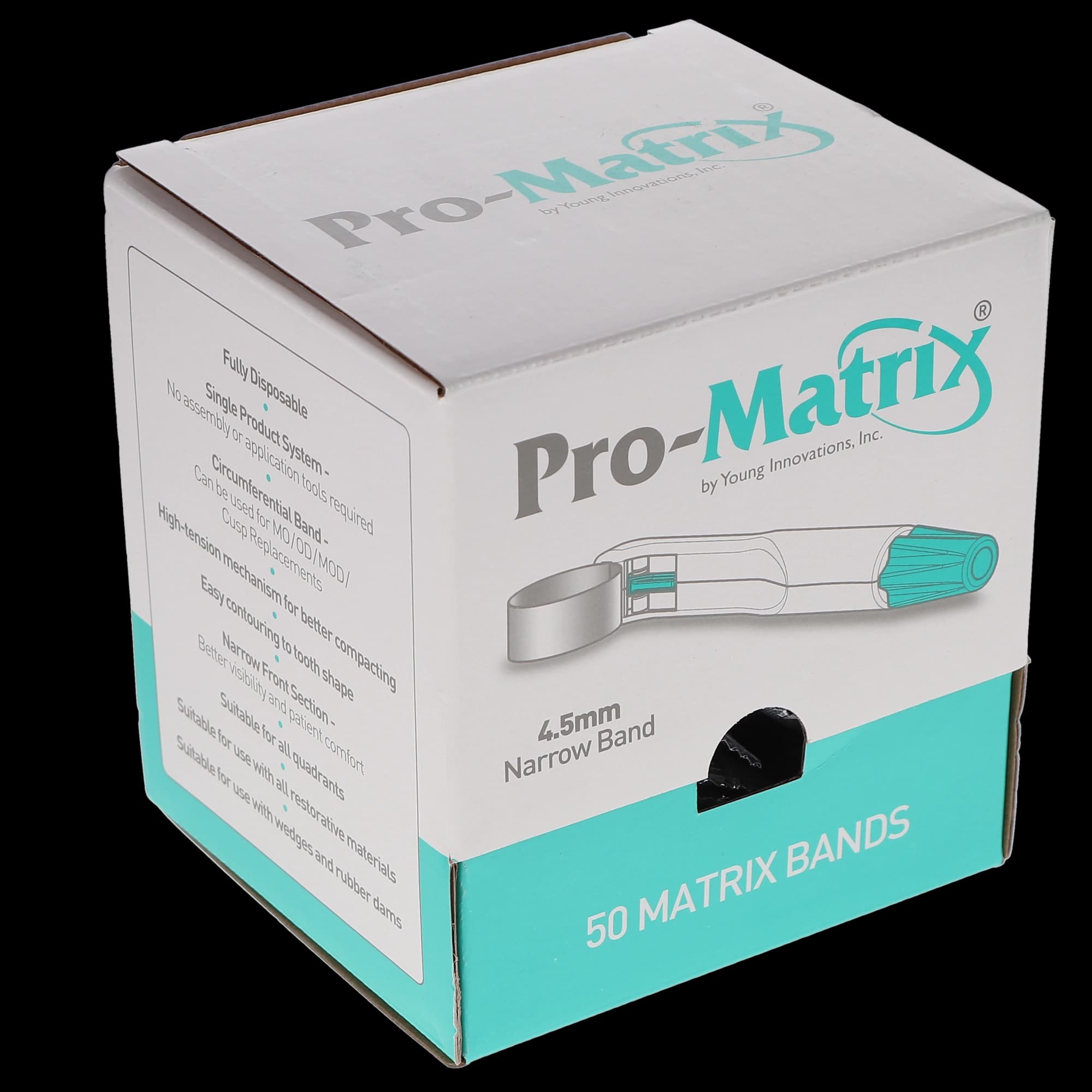 Young Dental Pro-Matrix Single-Use Matrix Bands, Narrow, 4.5 mm, Green, 50/Pk, 19000 thumbnail 13