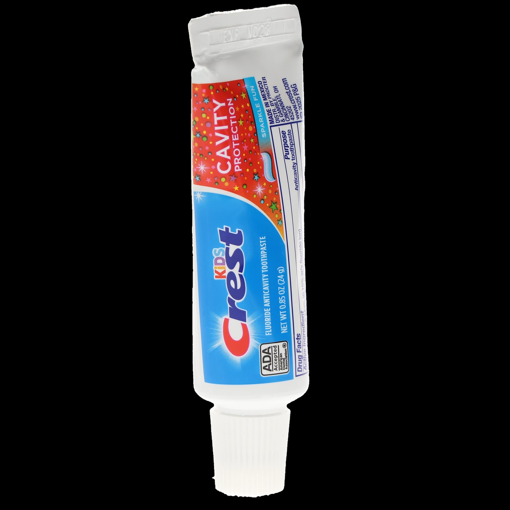 Crest Kid's Cavity Protection Sparkle Fun Toothpaste, Bubblegum, 0.85 oz Tubes, 72/Case, 80297304 - Kid's Crest Cavity Protection Toothpaste Gel .85oz 72/cs - Image 1