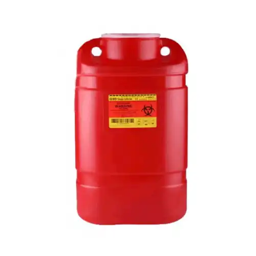 BD Multiuse One-Piece Sharps Collector, X-Large, 5 Gallon, Red, Large Funnel, 305477 thumbnail 2