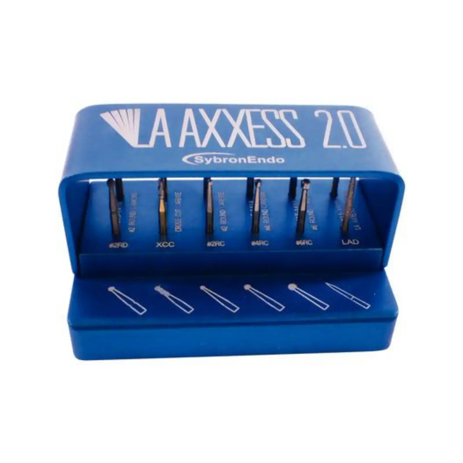 LA Axxess 2.0 Diamond and Carbide Bur Kit, 12 Burs Plus Bur Clip, 815-1404 thumbnail 2