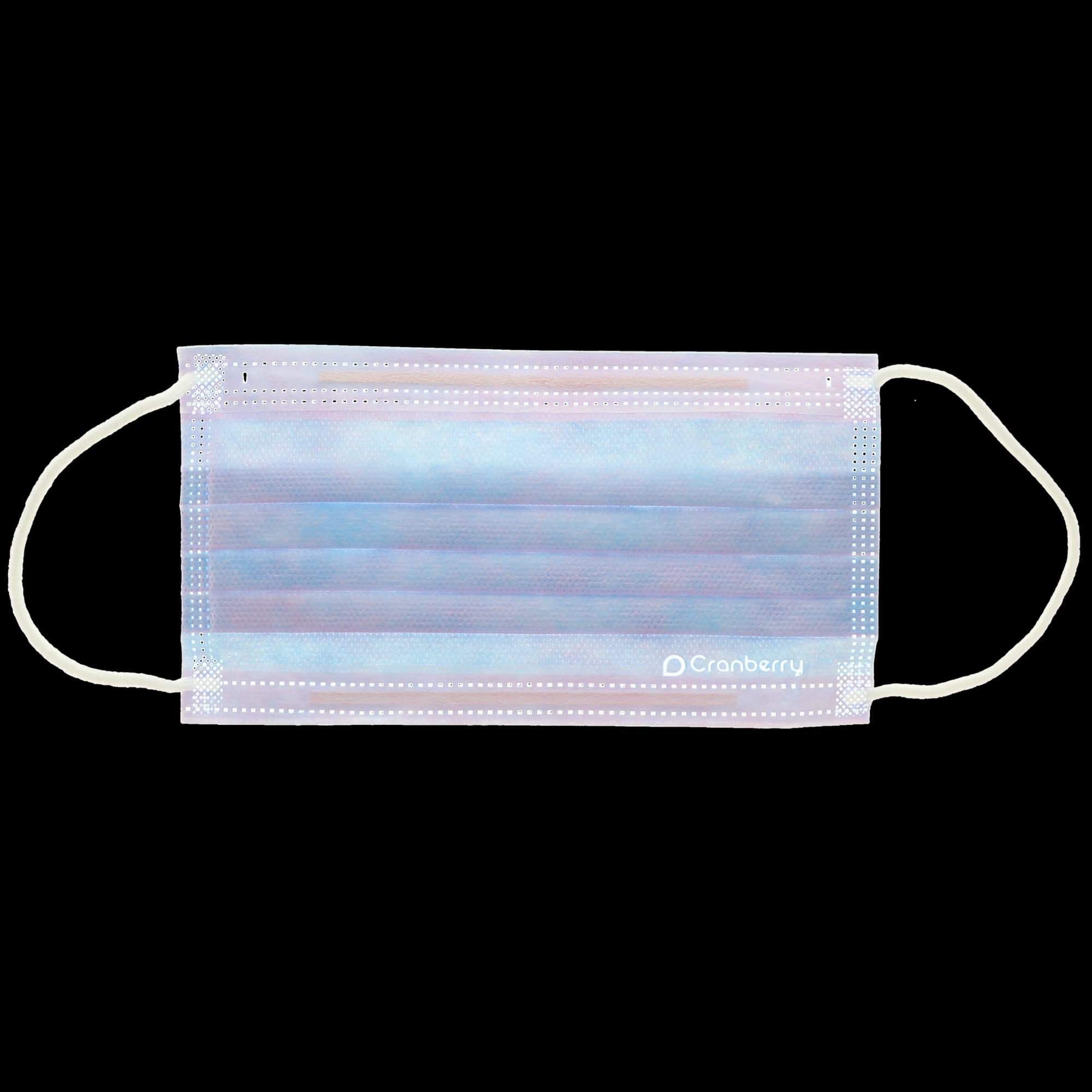 Cranberry Cosmo 4-Ply ASTM Level 3 Earloop Face Mask, Comet Blue, 50/Box, C2700CB thumbnail 3