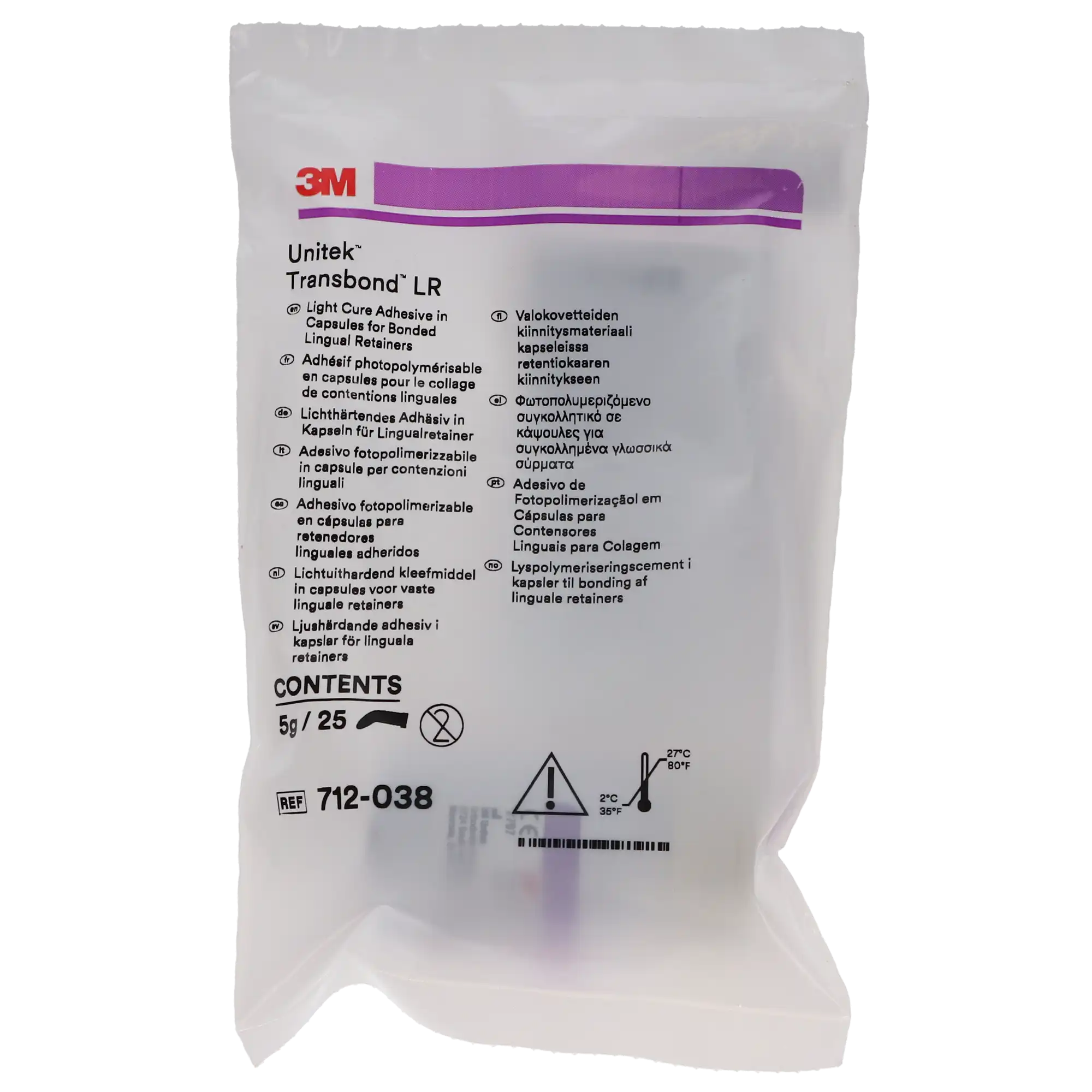 3M Transbond LR Light Cure Adhesive Capsules, 0.2 g, 25/Pk, 712-038 thumbnail 5