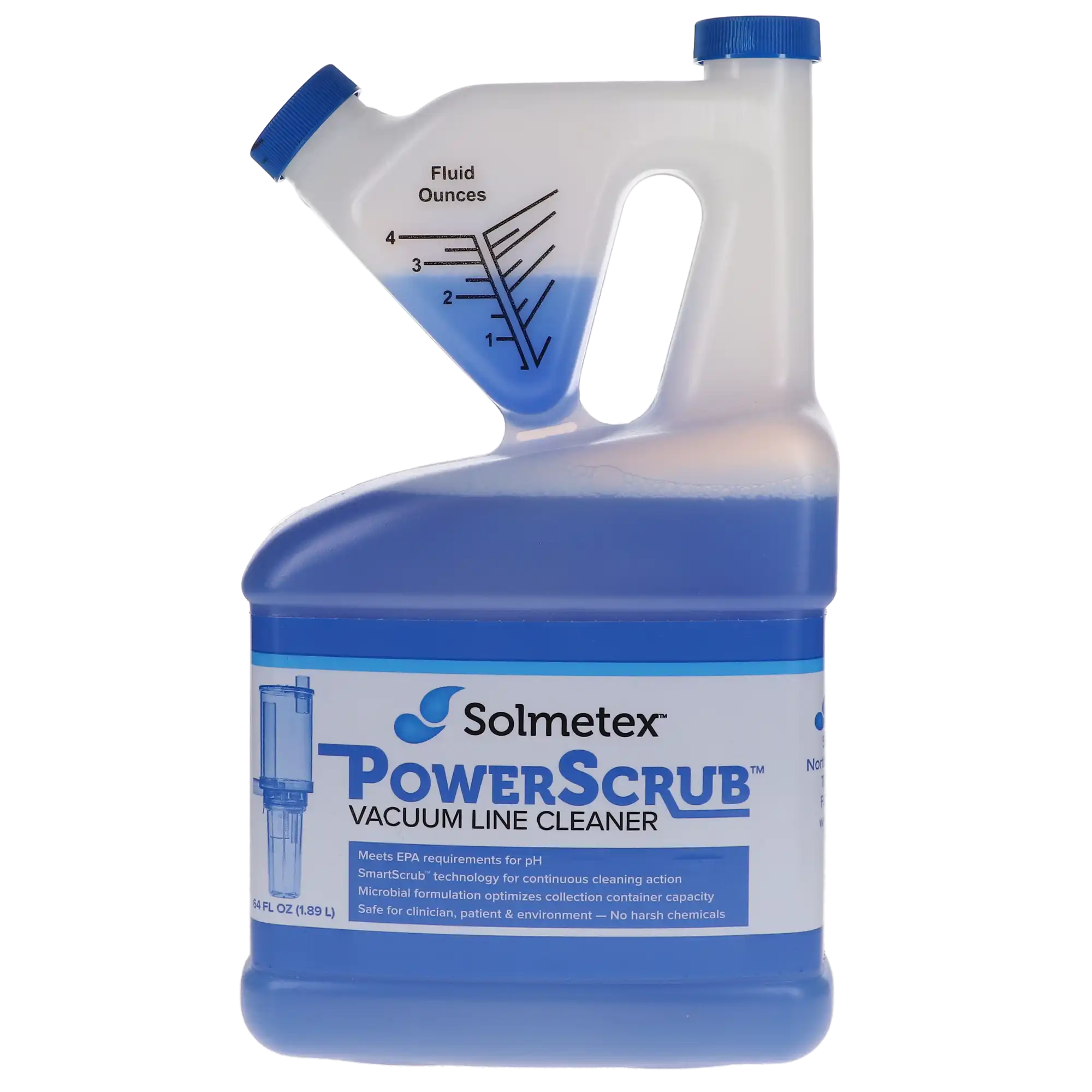 Solmetex PowerScrub Vacuum Line Cleaner Case Kit, 64 oz Bottle, PCS-VLCB thumbnail 5