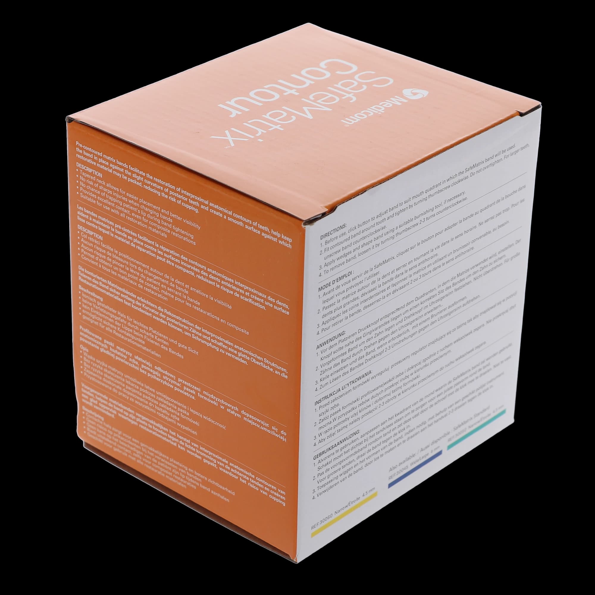 SafeMatrix Contour Single-Use Matrix Bands, Wide 6mm, Orange, 50/Box, 30055 thumbnail 14