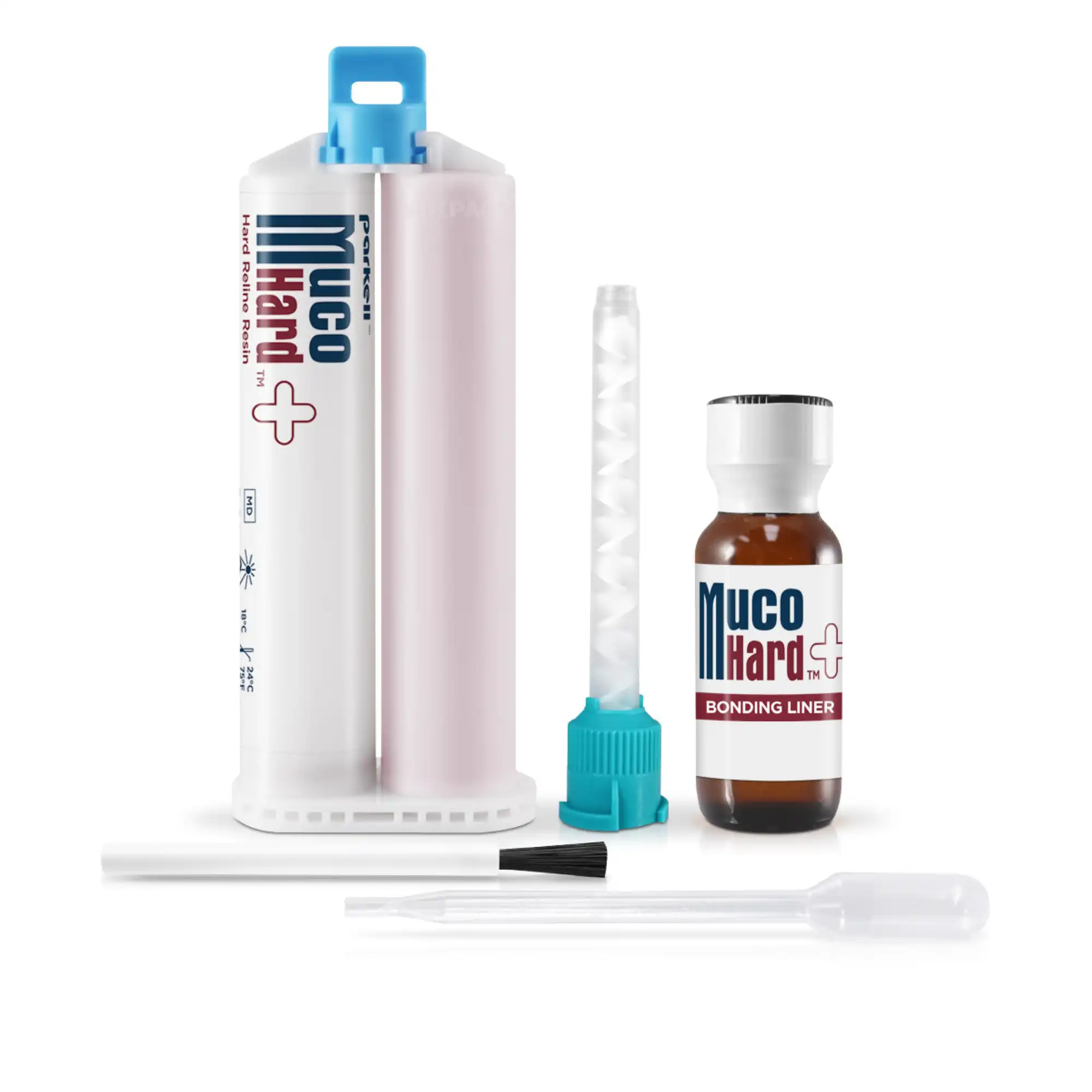 Parkell MucoHard+ Hard Denture Reline Kit, Self-Cure, Translucent Pink, S640 thumbnail 10