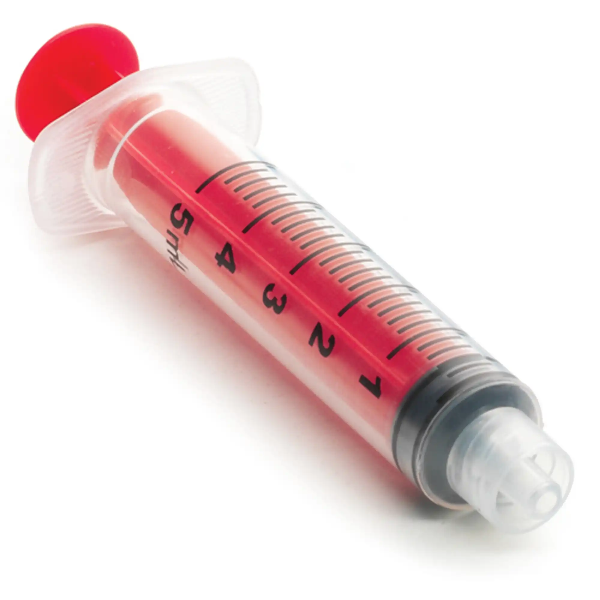 CanalPro Color Luer Lock Irrigation Syringes, 5ml, Red, 50/Pk, 60019321 thumbnail 5