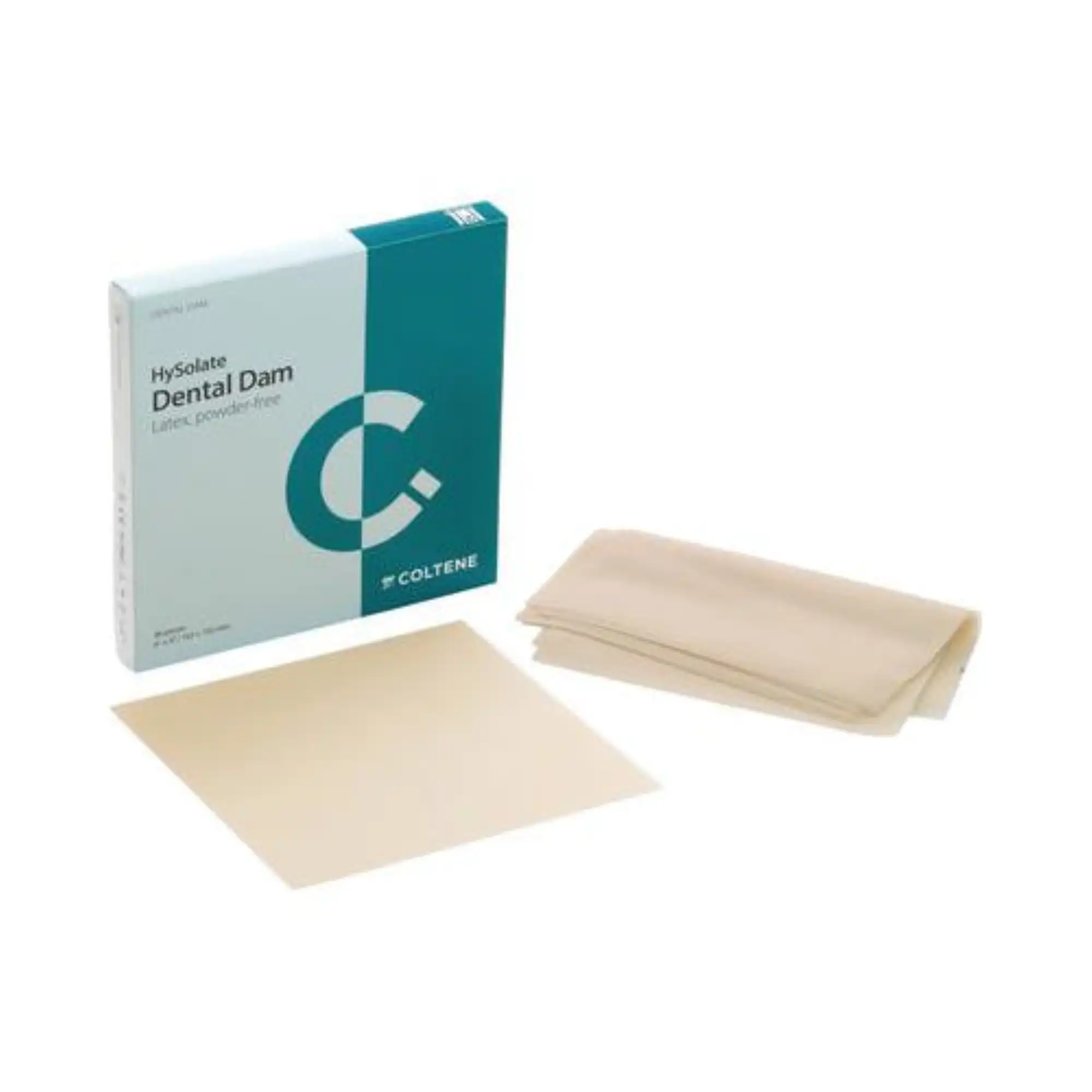 HySolate Latex Dental Dam, Light Medium, 6" x 6" (152 x 152 mm), Powder-Free, 360/Box, 60034431 thumbnail 2