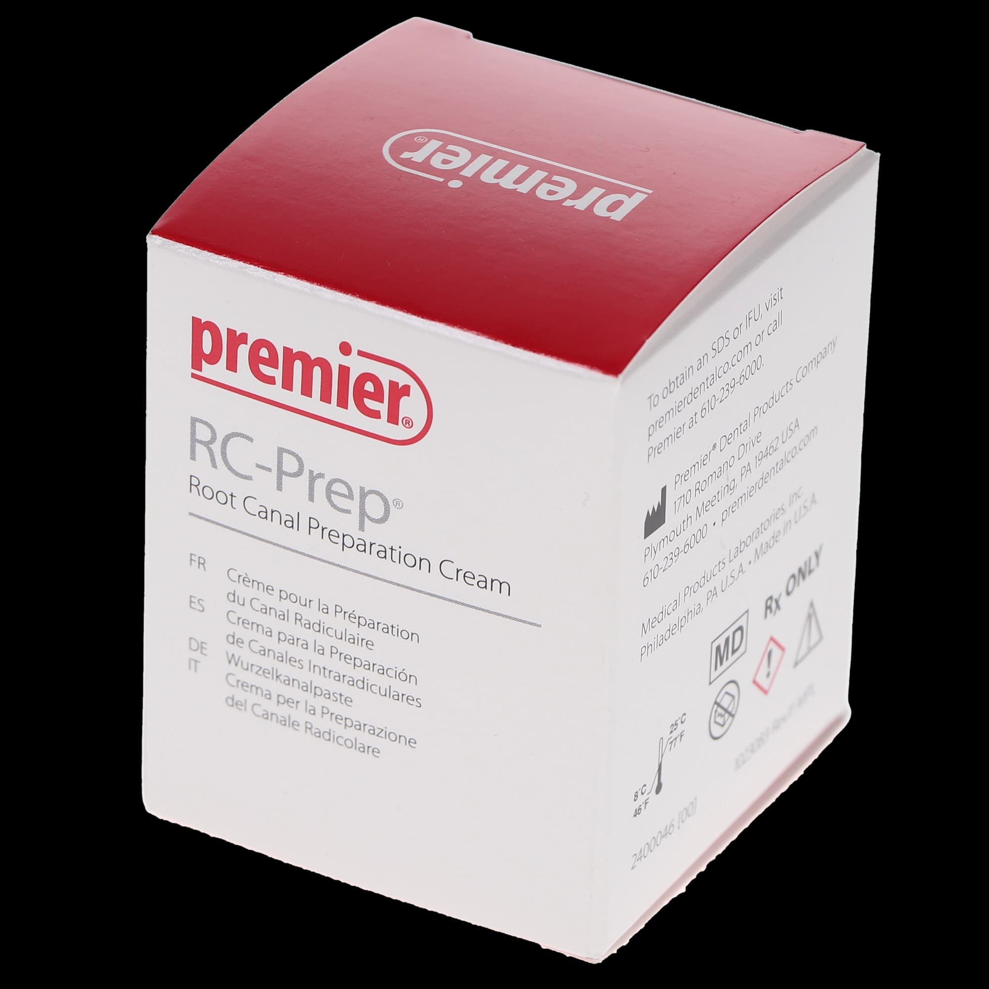 Premier RC-Prep Chemo-Mechanical Root Canal Preparation Cream, EDTA/Urea Peroxide/Glycol, 18 g Jar, 9007131 thumbnail 11