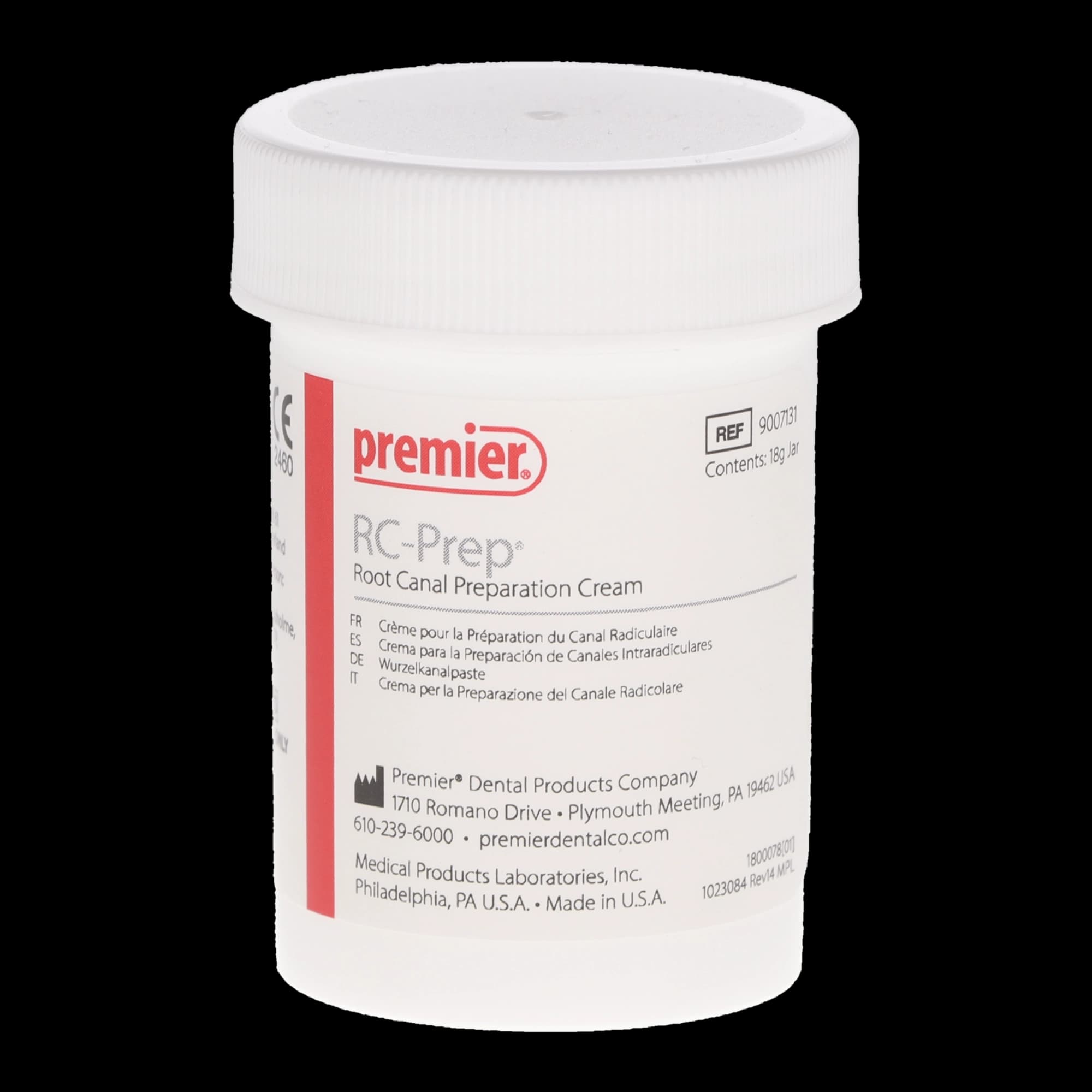 Premier RC-Prep Chemo-Mechanical Root Canal Preparation Cream, EDTA/Urea Peroxide/Glycol, 18 g Jar, 9007131 thumbnail 12