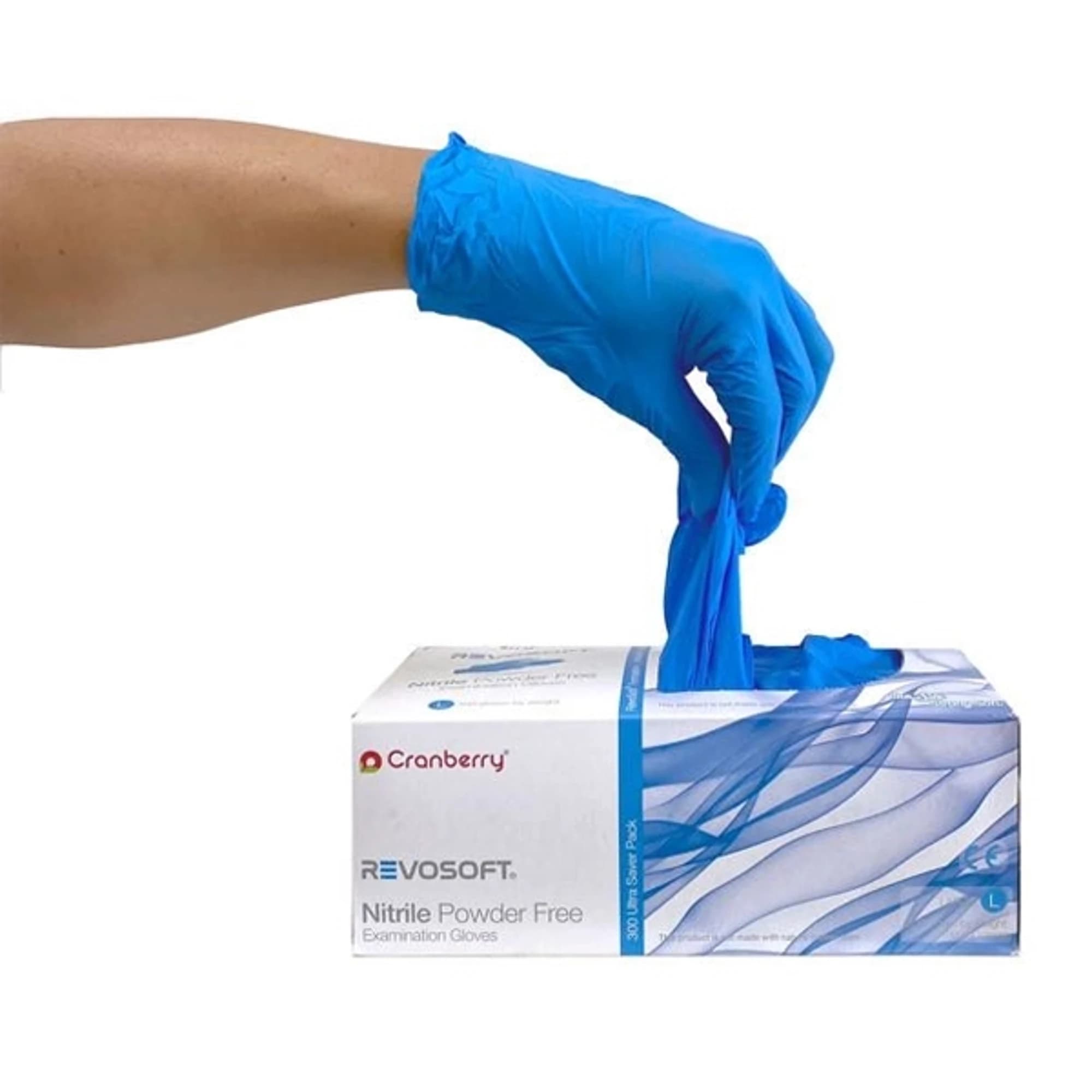 Cranberry RevoSoft Nitrile Exam Gloves, Powder Free, Latex Free, Blue, Small, 300/Box, CR3276 thumbnail 9