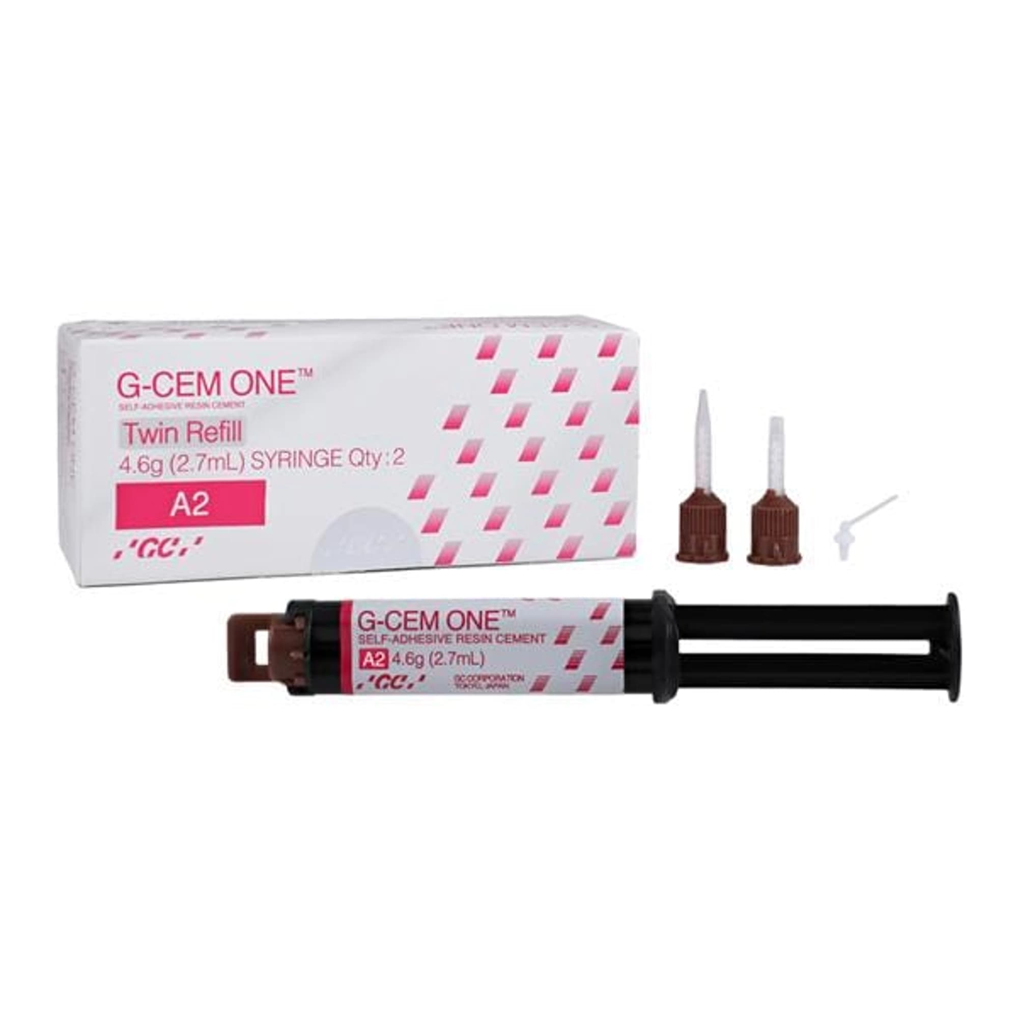 G-CEM ONE Universal Self-Adhesive Resin Cement Twin Refill, Shade A2, 4.6 g Syringes, 2/Pk, with 15 Regular & 5 Endo Automix Tips, 013673 thumbnail 7