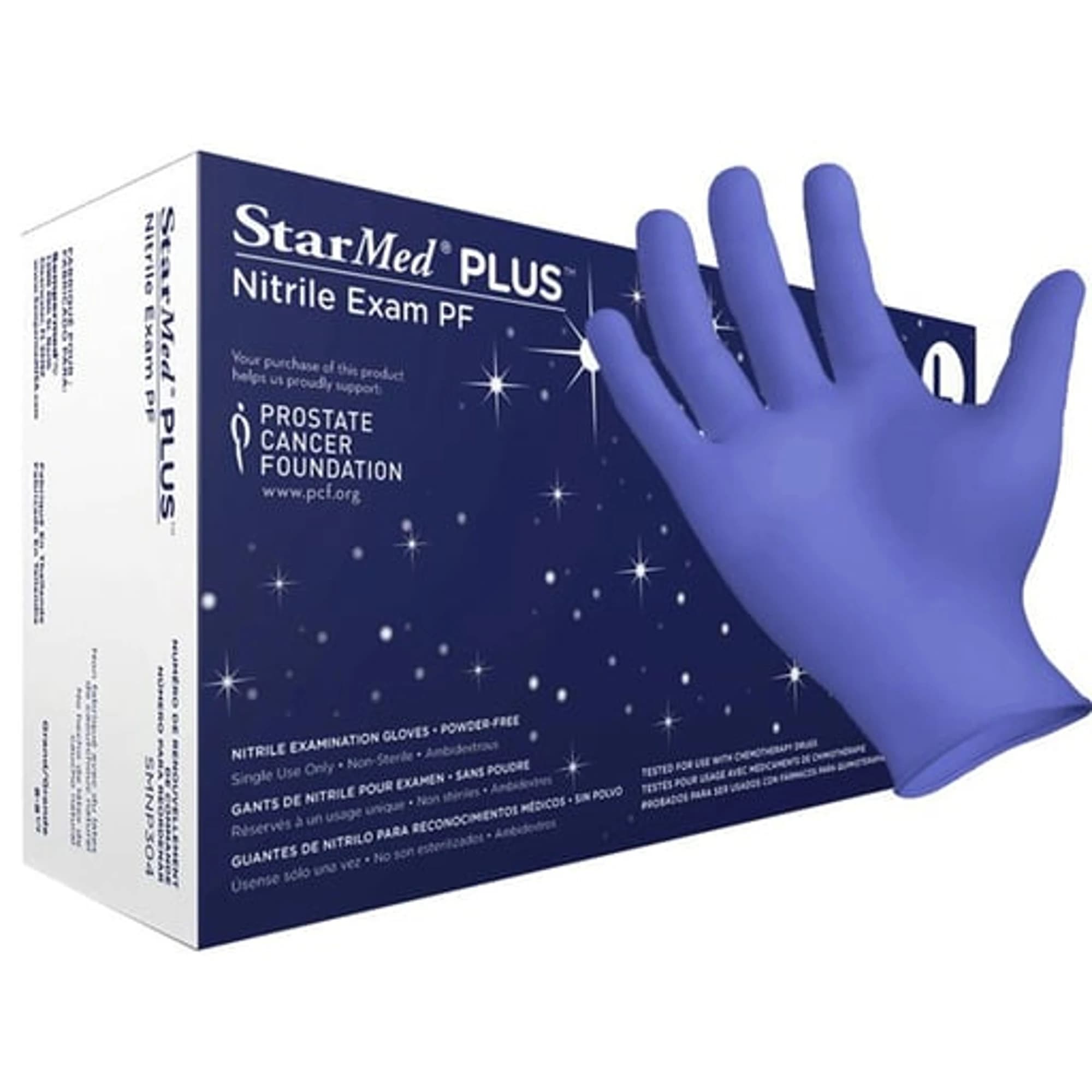Sempermed StarMed Plus PF Nitrile Exam Gloves, Powder Free, Non-Sterile, Large, Violet Blue, 300/Box, SMNP304 thumbnail 10