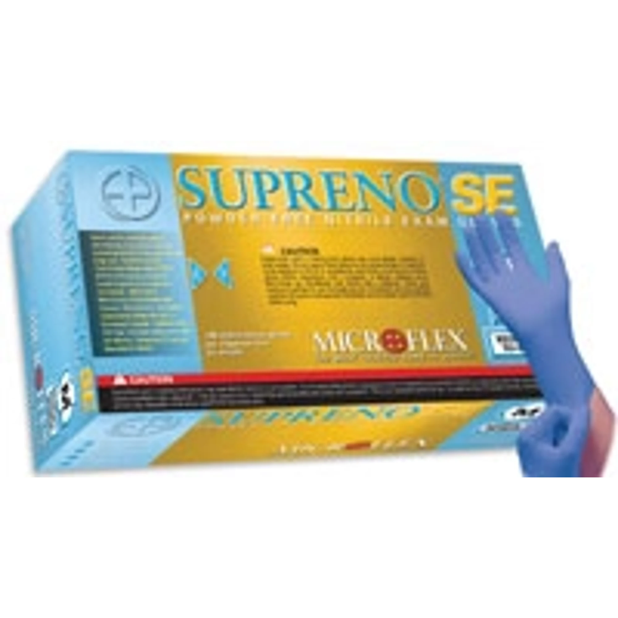 Microflex Supreno SE Powder-Free Nitrile Exam Gloves, X-Small, Blue, 100/Box, SU-690-XS thumbnail 2