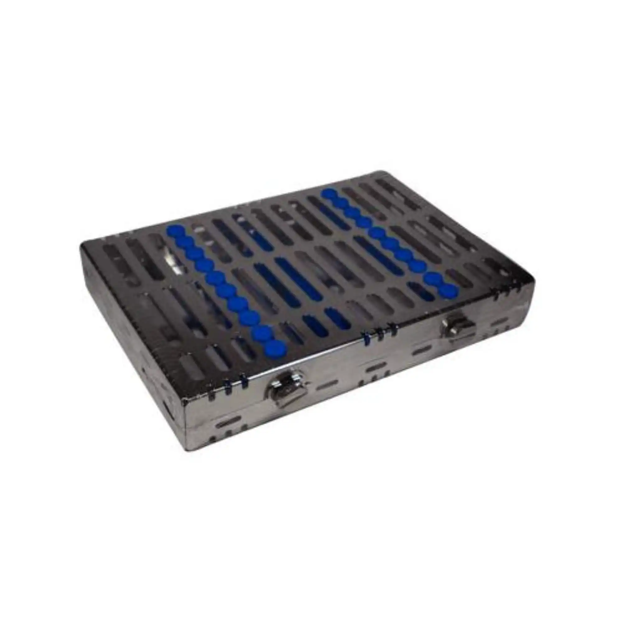 Hu-Friedy IMS Signature Series Instrument Cassette, 10-Instrument, Small, Blue, Stainless Steel, 5.5" x 8" x 1.25", IM5108 thumbnail 2