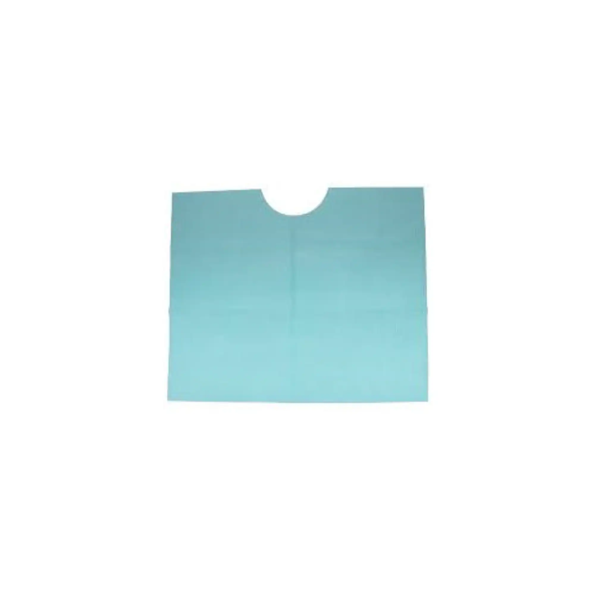 Tidi Contour Neck Patient Bibs, 3-Ply Tissue with 1-Ply Poly Backing, Green, 18" x 22", 400/Case, 917902 - Tidi - Contour Neck Bib 18x22 3-Ply Green 400/Cs - Image 1