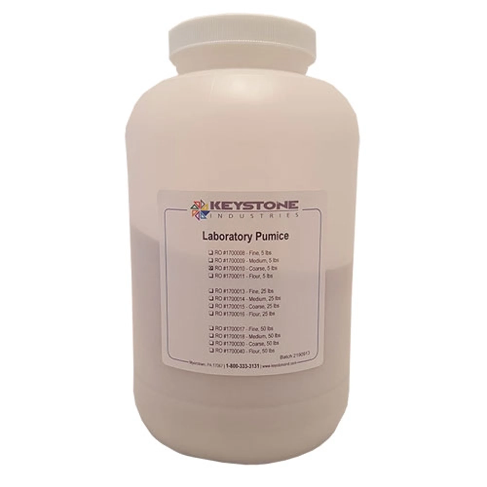 Keystone Laboratory Pumice Powder, Fine F, 5 lb, 1700008 - Laboratory Pumice Powder 5lbs Fine F - Image 1